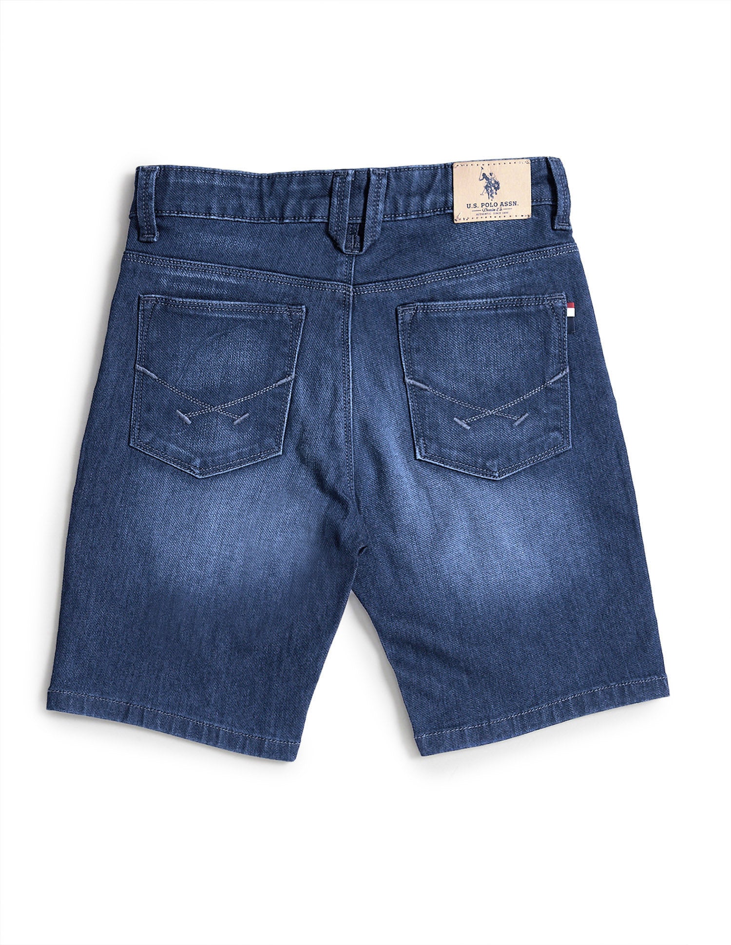 Boys Stone Wash Shorts Blue - U.S. Polo Assn. India | Large