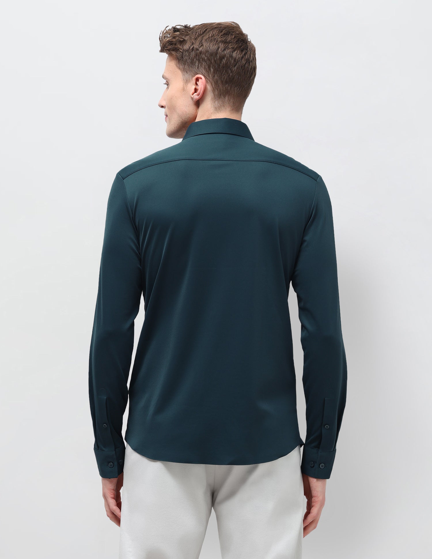 Solid Knitted Shirt Teal - U.S. Polo Assn. India | Large