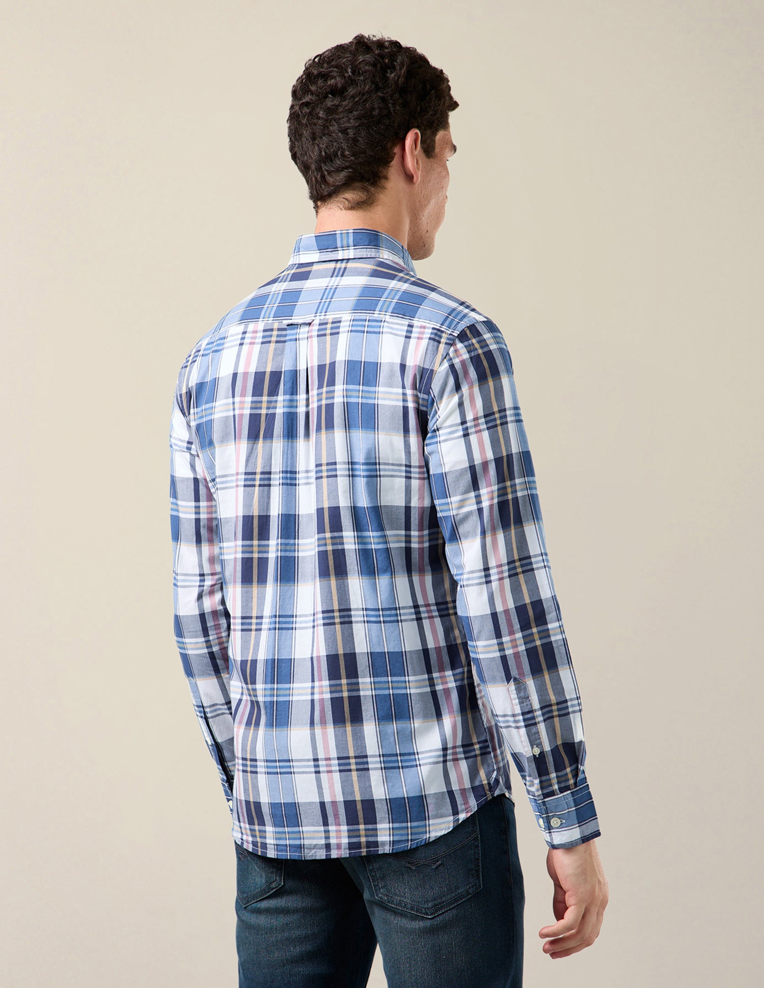 Plaid Checked Tailored Fit Shirt navy - U.S. Polo Assn. India | Large