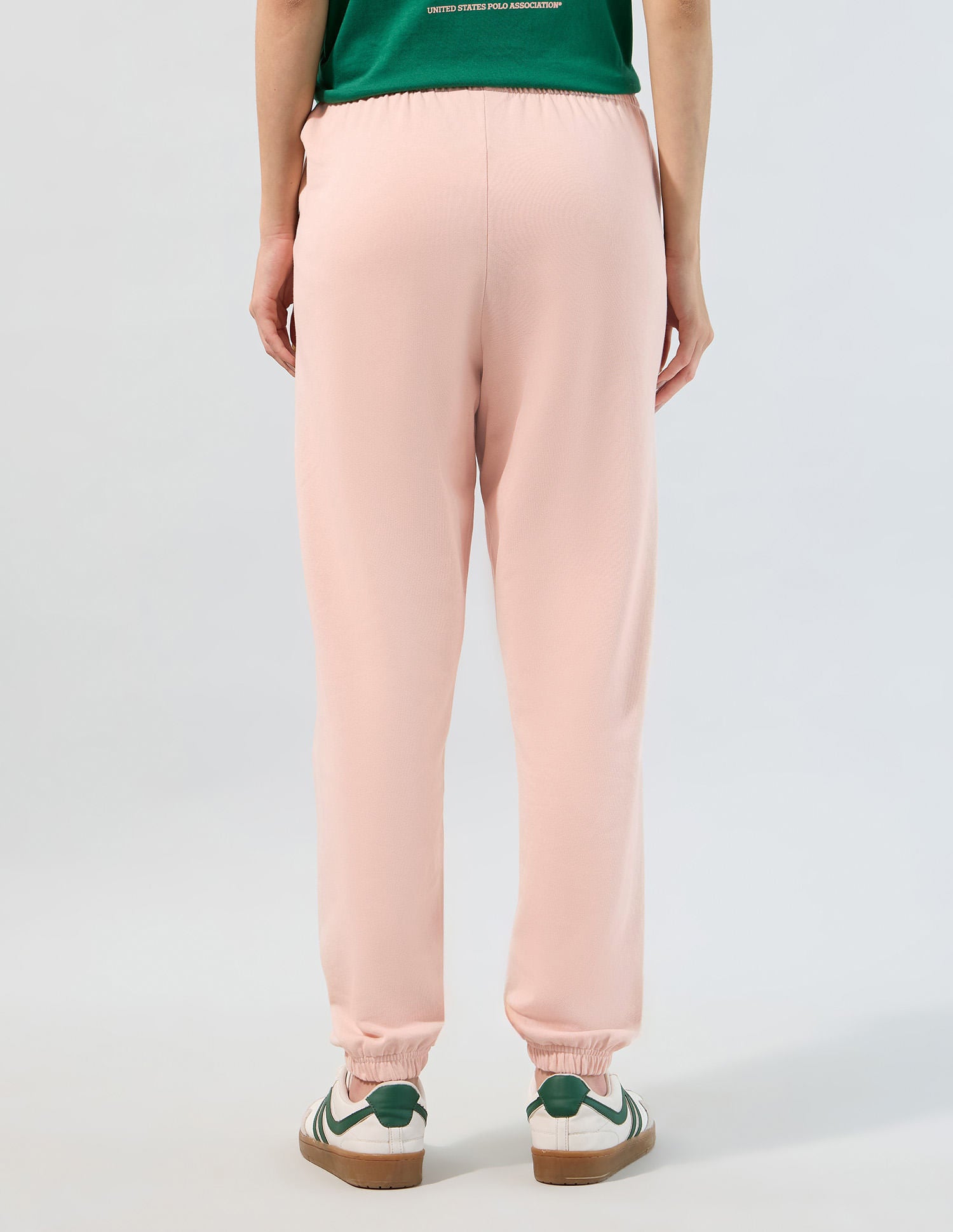 Solid Jogger Fit Trousers Pink - U.S. POLO ASSN. | Large