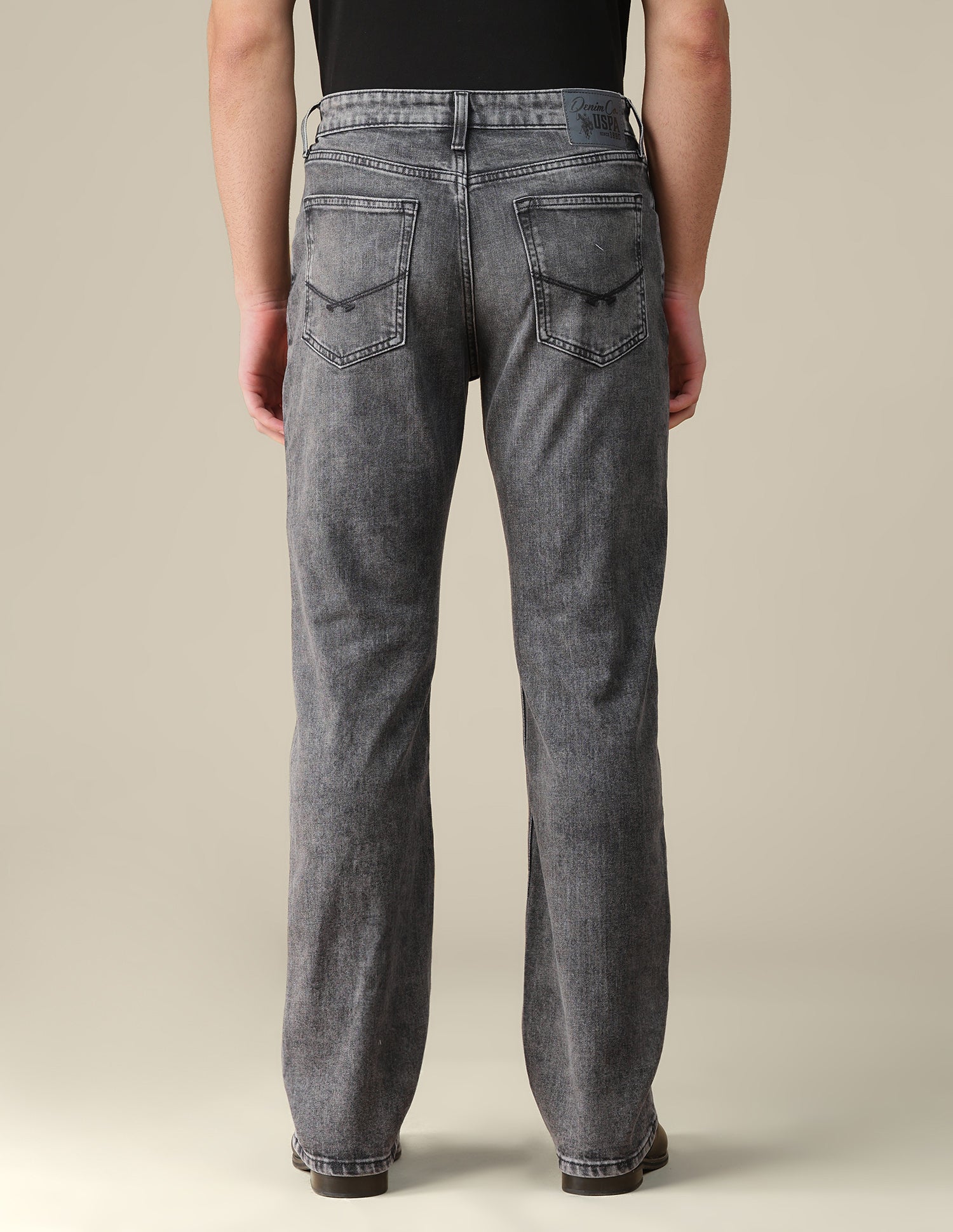 Connor Bootcut Fit Grey Jeans Mid Grey - U.S. Polo Assn. India | Large