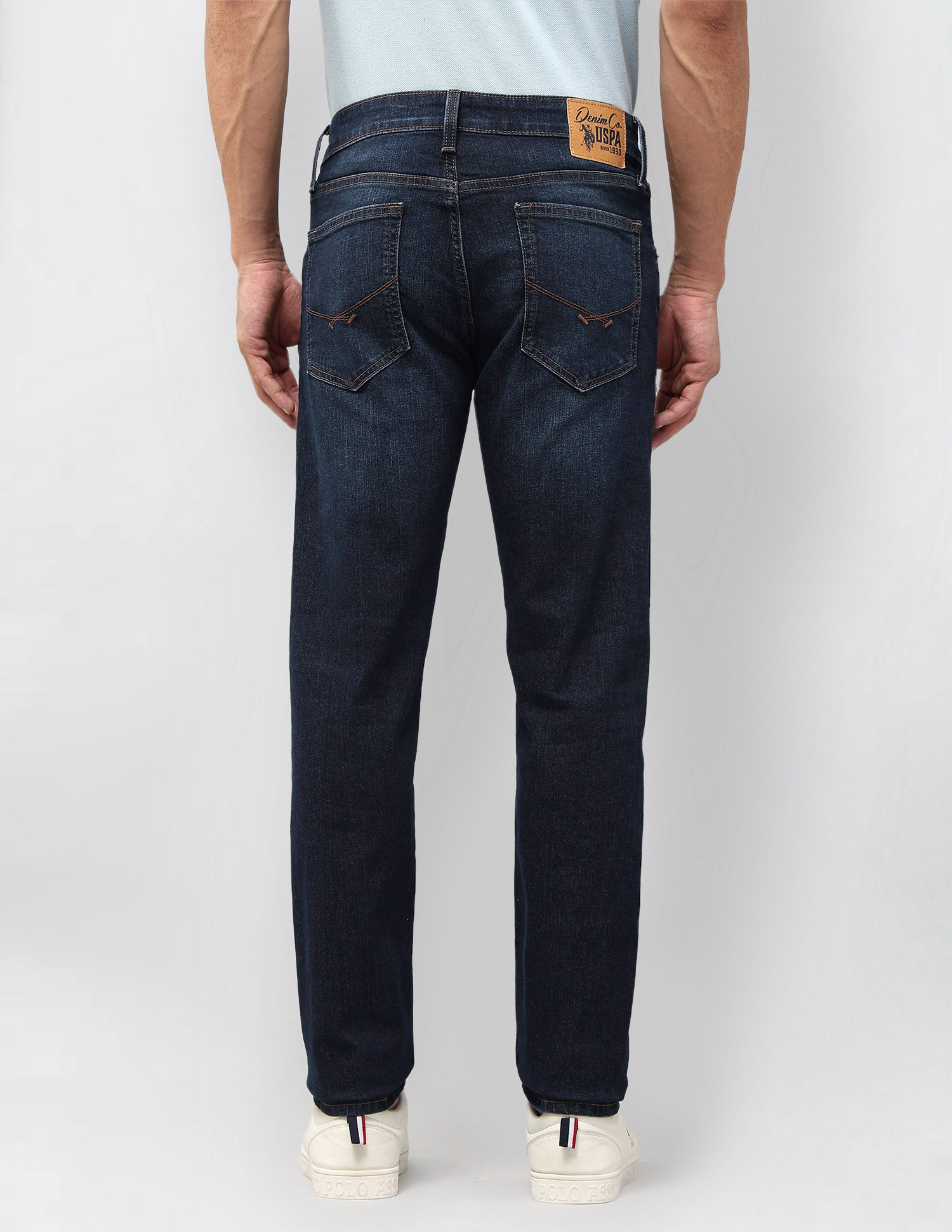 Regallo Skinny Fit Blue Jeans Dark Wash - U.S. POLO ASSN. | Large