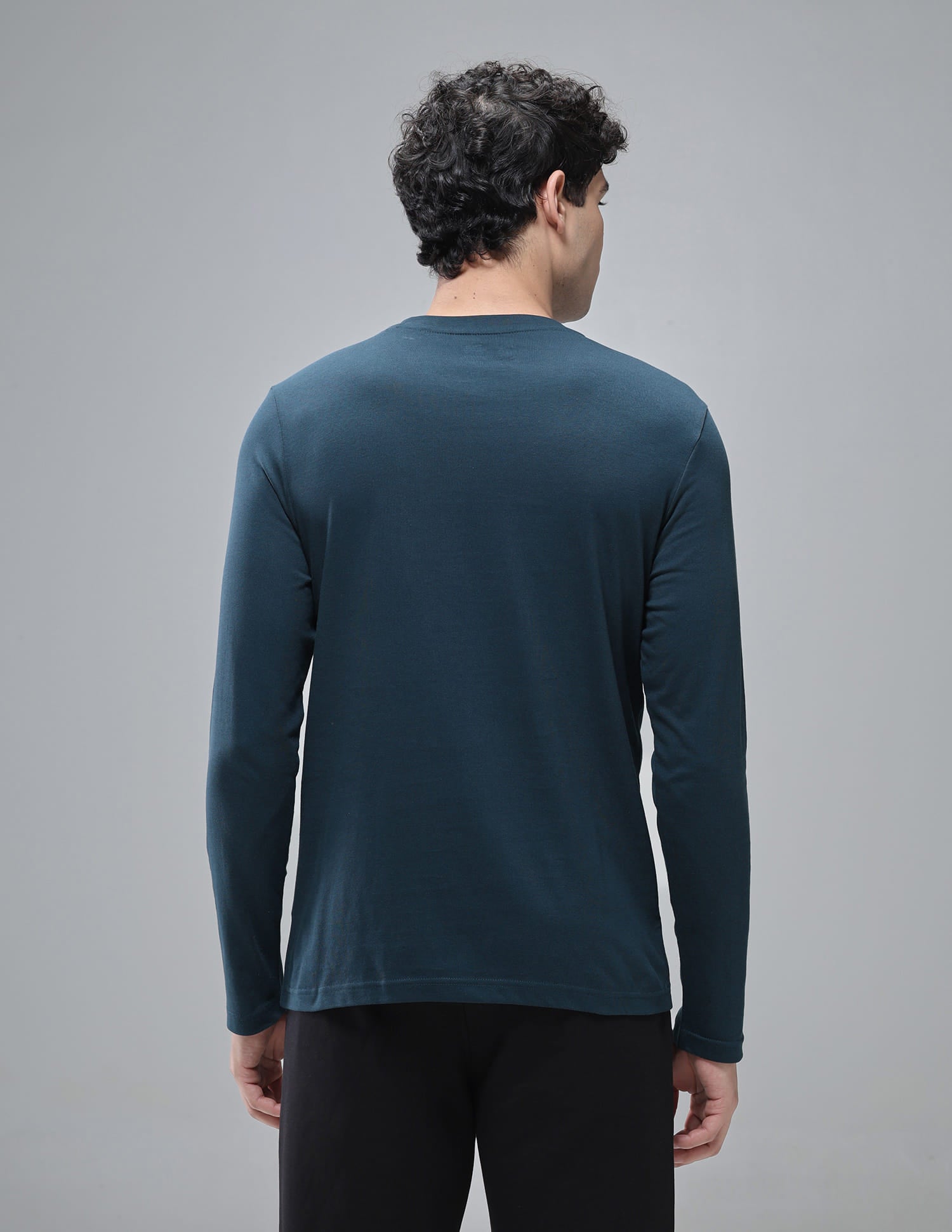 Comfort Fit Solid I693 Lounge T-Shirt - Pack Of 1 Teal - U.S. Polo Assn. India | Large
