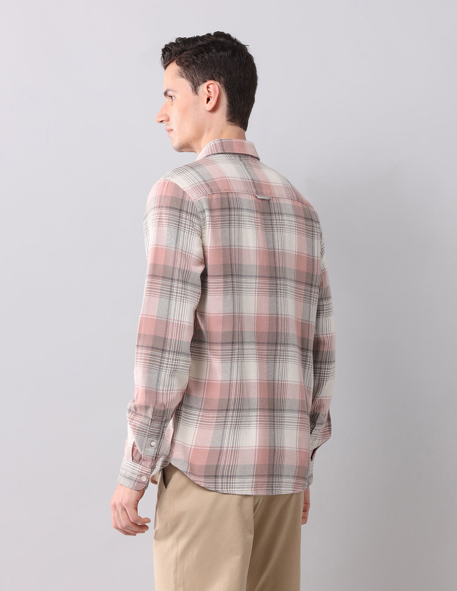 Regular Fit Checked Shirt Pink - U.S. POLO ASSN. | Large