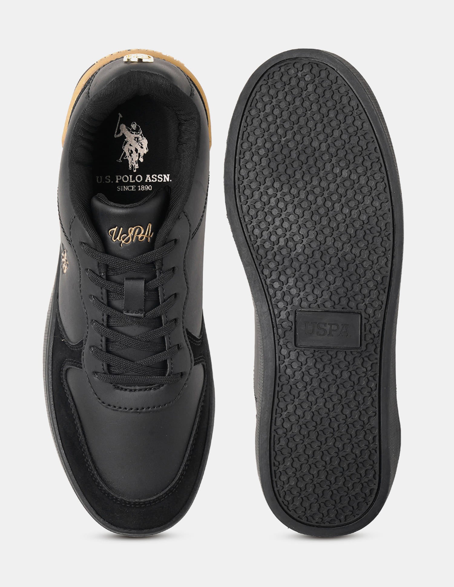 Women Ingrid 2.0 Colour Blocked Sneakers Black - U.S. Polo Assn. India | Large