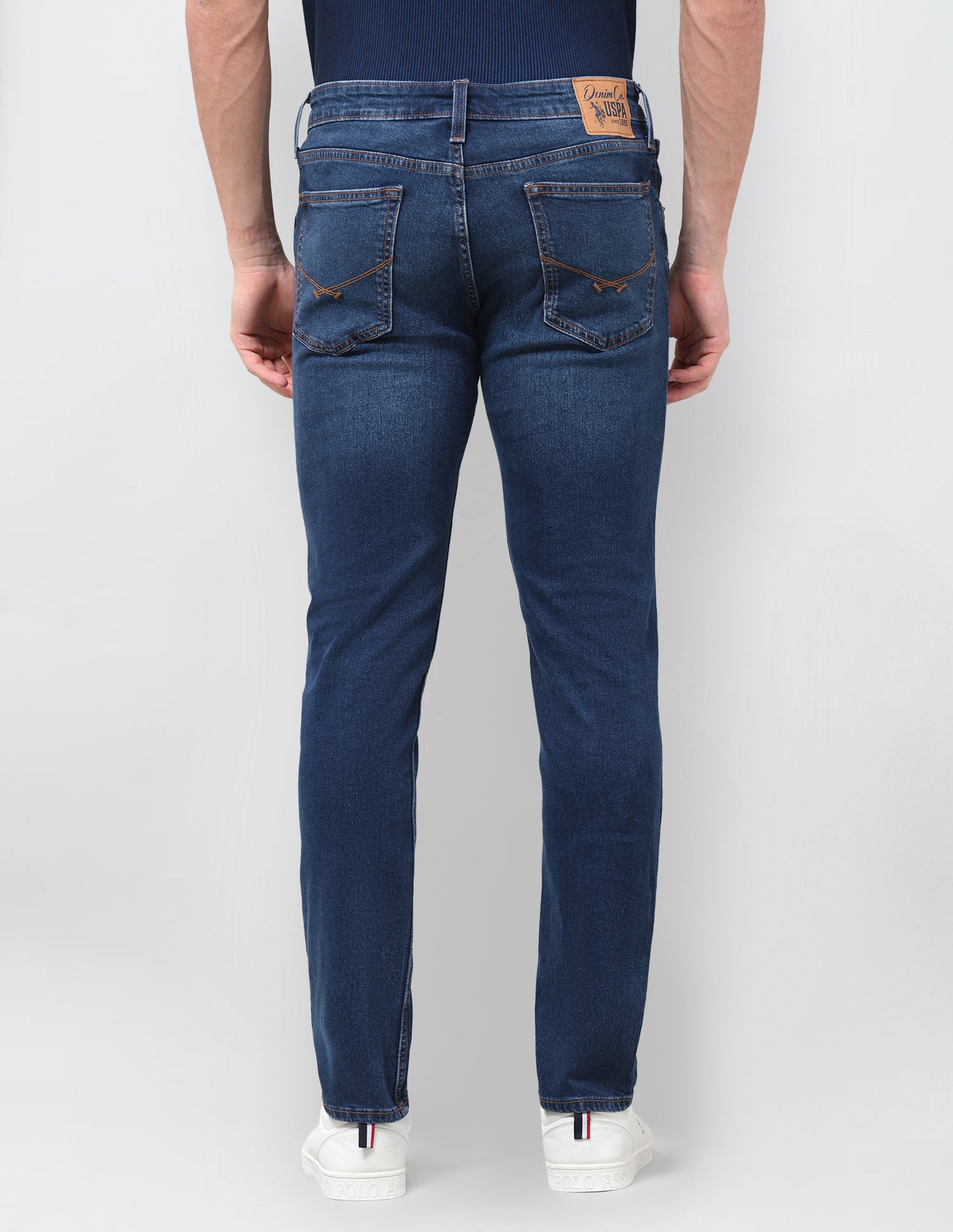 Brandon Slim-Tapered Fit Blue Jeans Dark Indigo - U.S. Polo Assn. India | Large