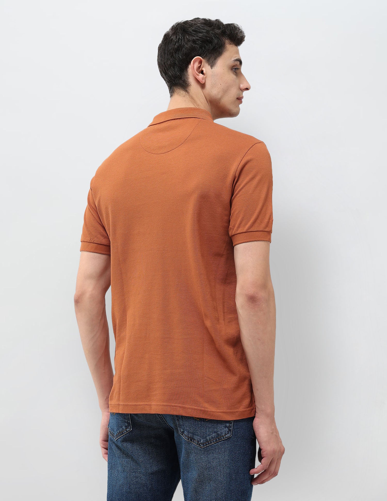 Solid Muscle Fit Polo Shirt Rust - U.S. POLO ASSN. | Large