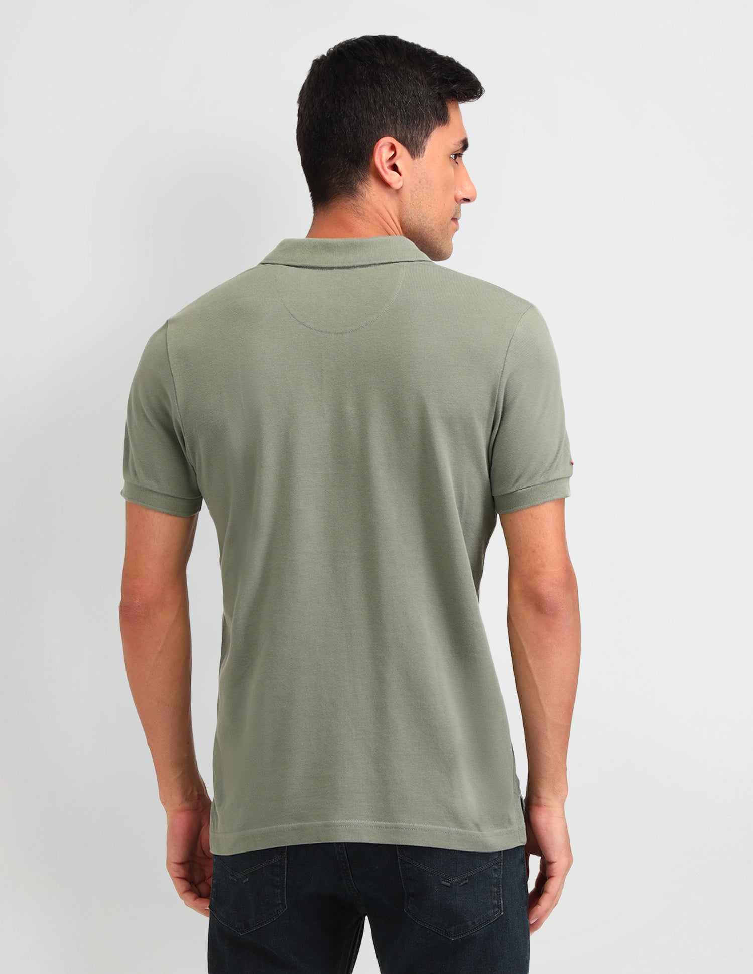 Solid Muscle Fit Polo Shirts Charcoal - U.S. Polo Assn. India | Large