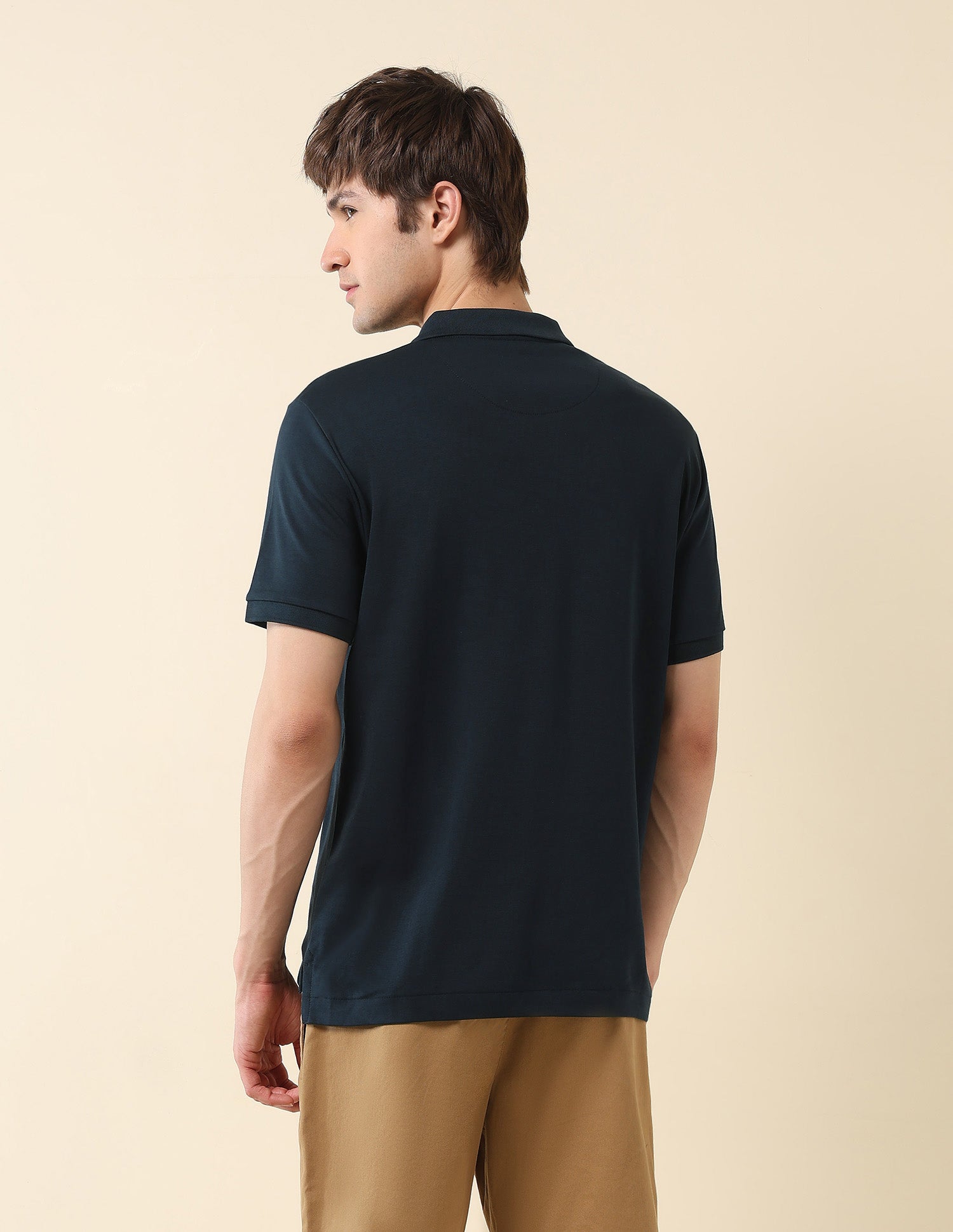 Pure Cotton Varsity Polo Shirt Navy - U.S. Polo Assn. India | Large