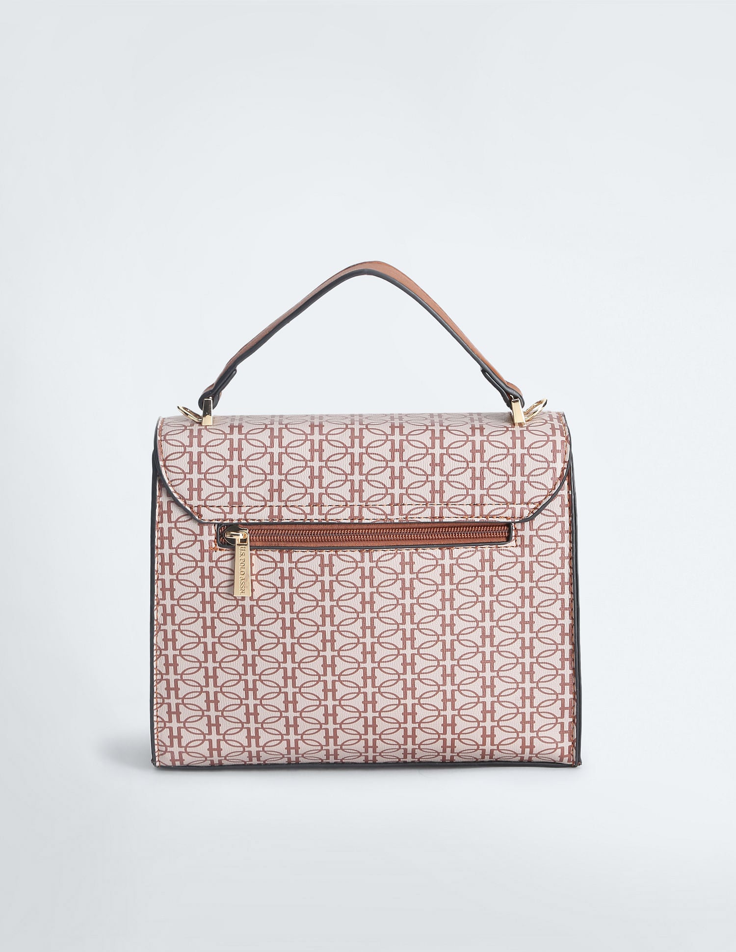 All Over Geometric Print Sling Bag Beige - U.S. POLO ASSN. | Large