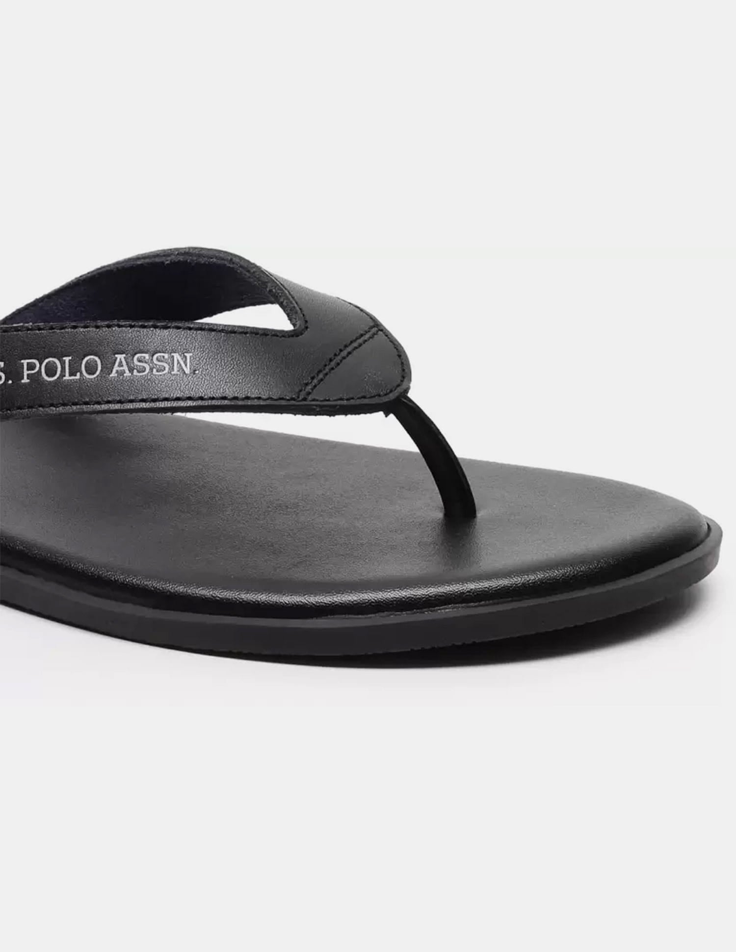 Men Aura 2.0 Flip Flops Black - U.S. Polo Assn. India | Large