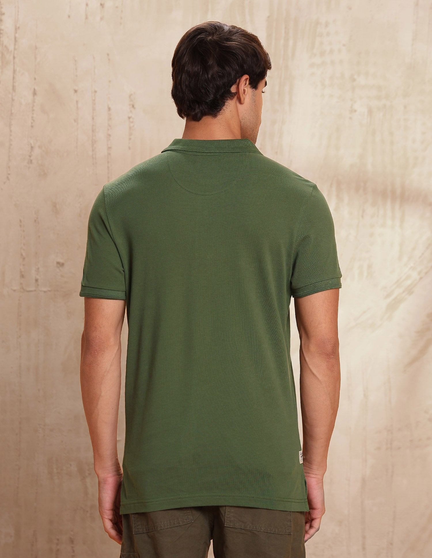 Brand Printed Muscle Fit Polo Shirt Olive - U.S. POLO ASSN. | Large