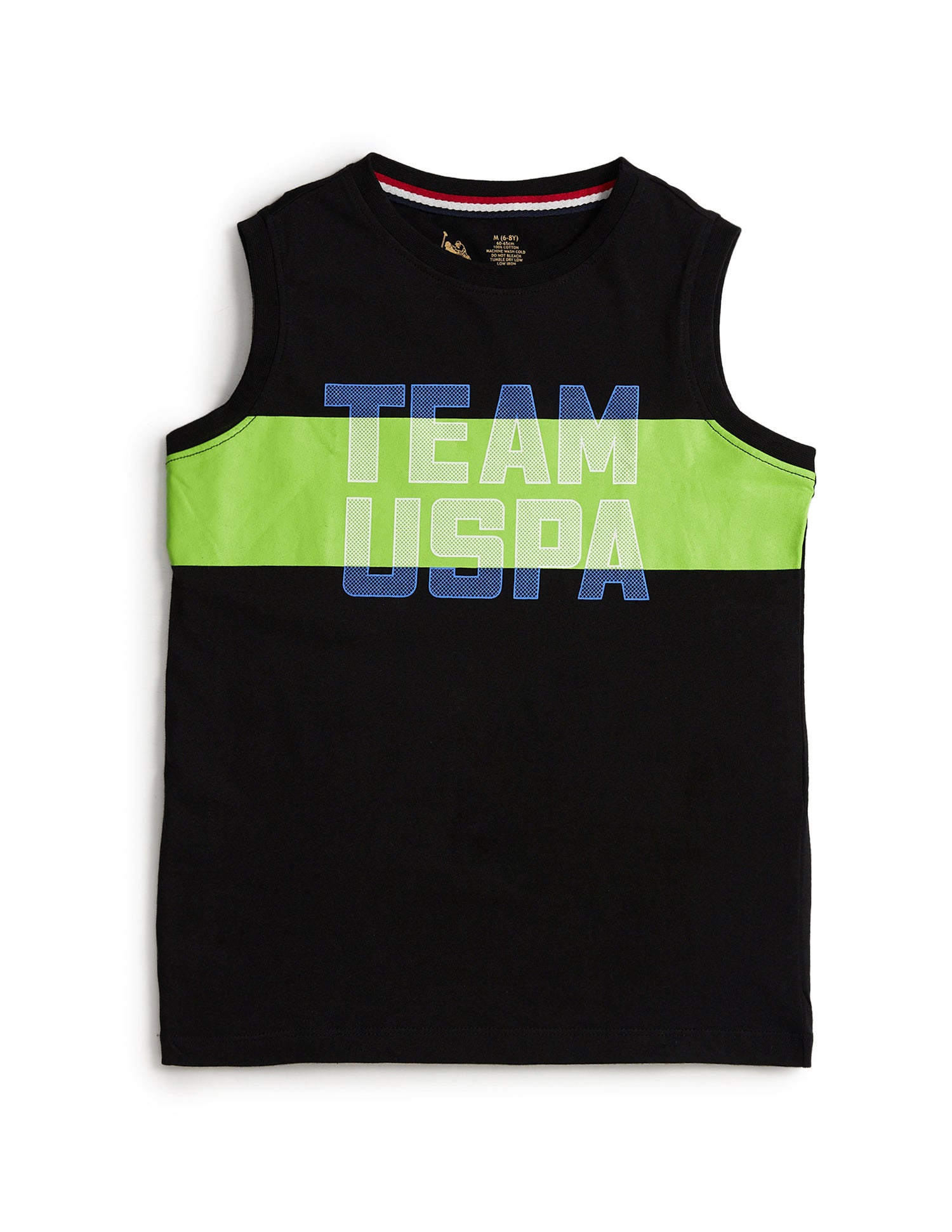 Brand Print Cotton IKEB Lounge T-Shirt - Pack Of 1 Black - U.S. POLO ASSN. | Large