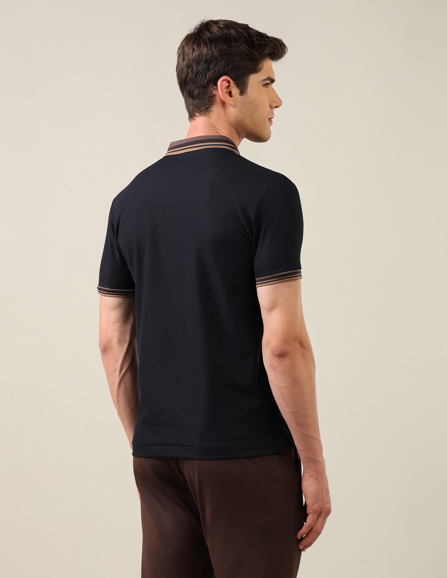 Solid Slim Fit Polo Shirt Blue - U.S. Polo Assn. India | Large