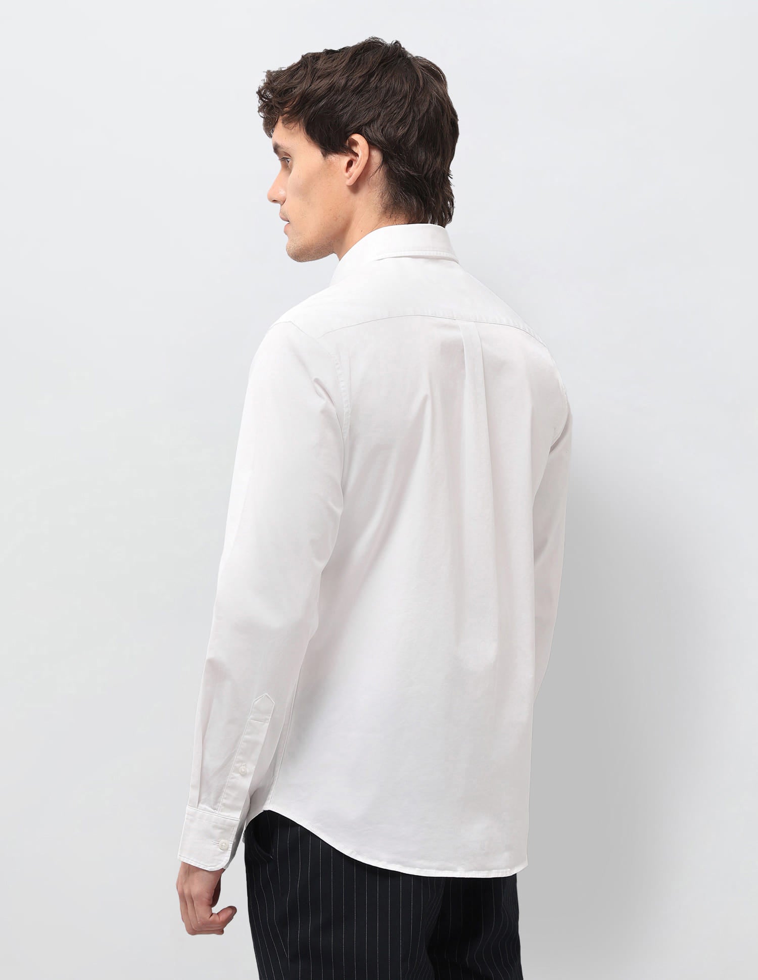 Solid Tailored Fit Shirt White - U.S. Polo Assn. India | Large
