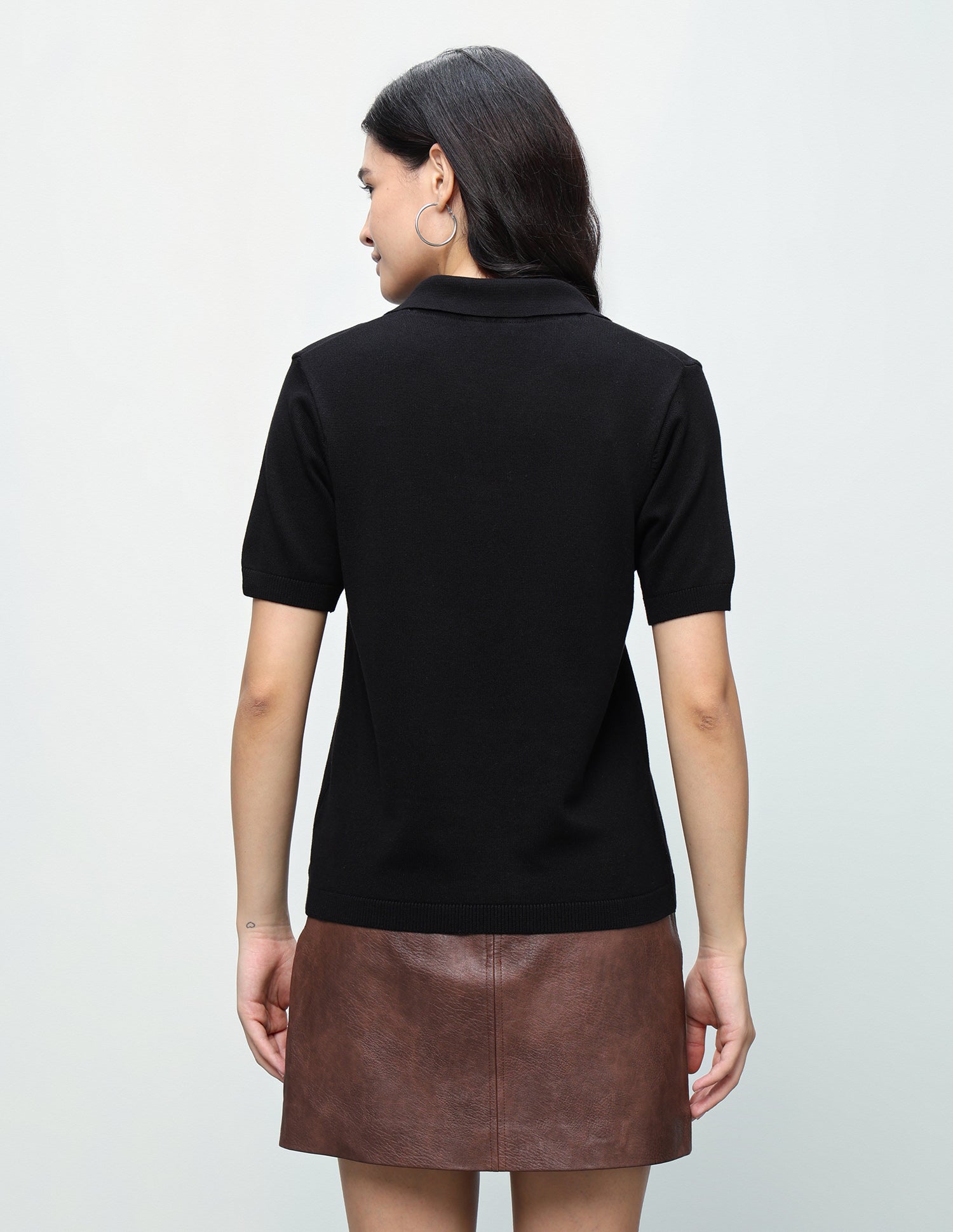 Solid Relaxed Fit Top Black - U.S. Polo Assn. India | Large