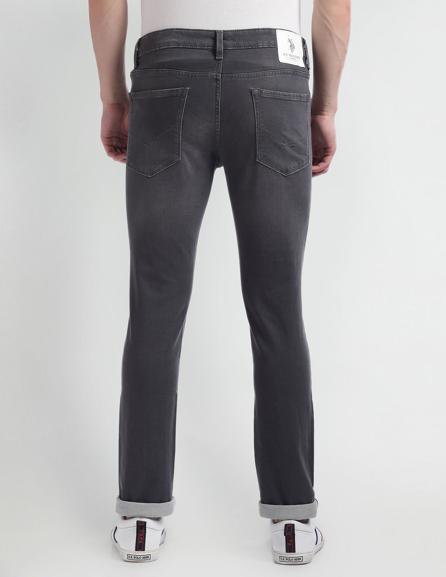 Regallo Skinny Fit Grey Jeans Grey - U.S. POLO ASSN. | Large