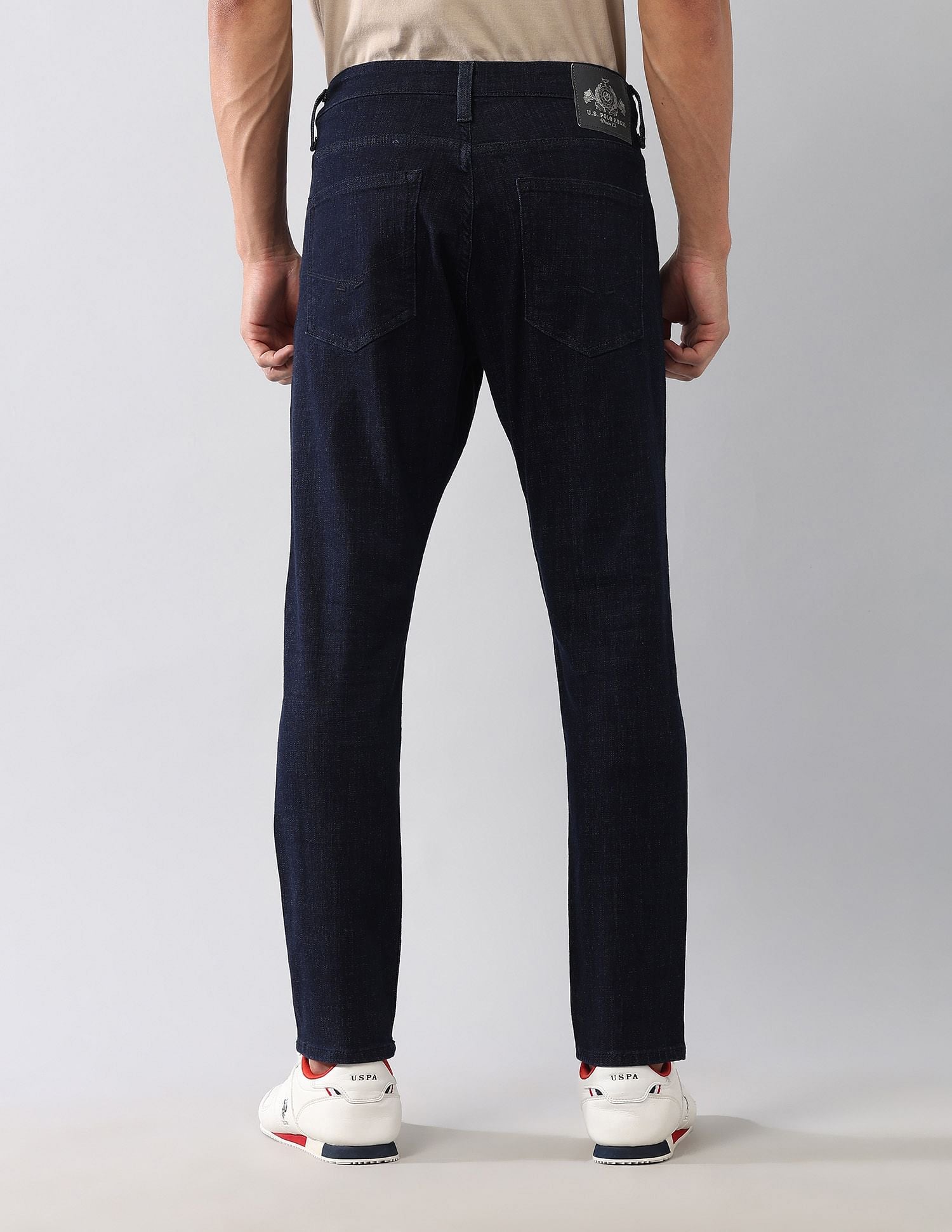 Henry Skinny Cropped Fit Blue Jeans Blue - U.S. POLO ASSN. | Large