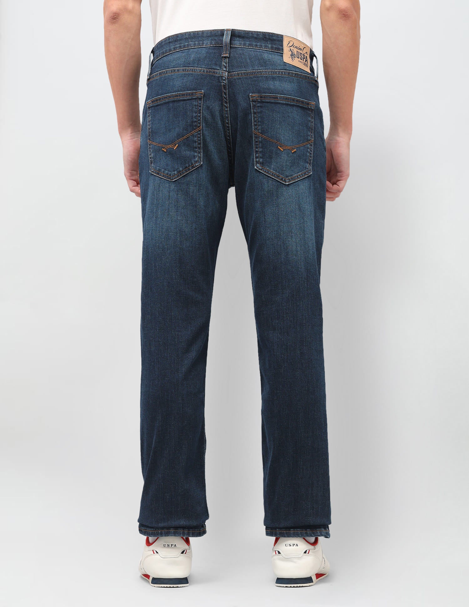 Solid Slim Fit Jeans Blue - U.S. Polo Assn. India | Large