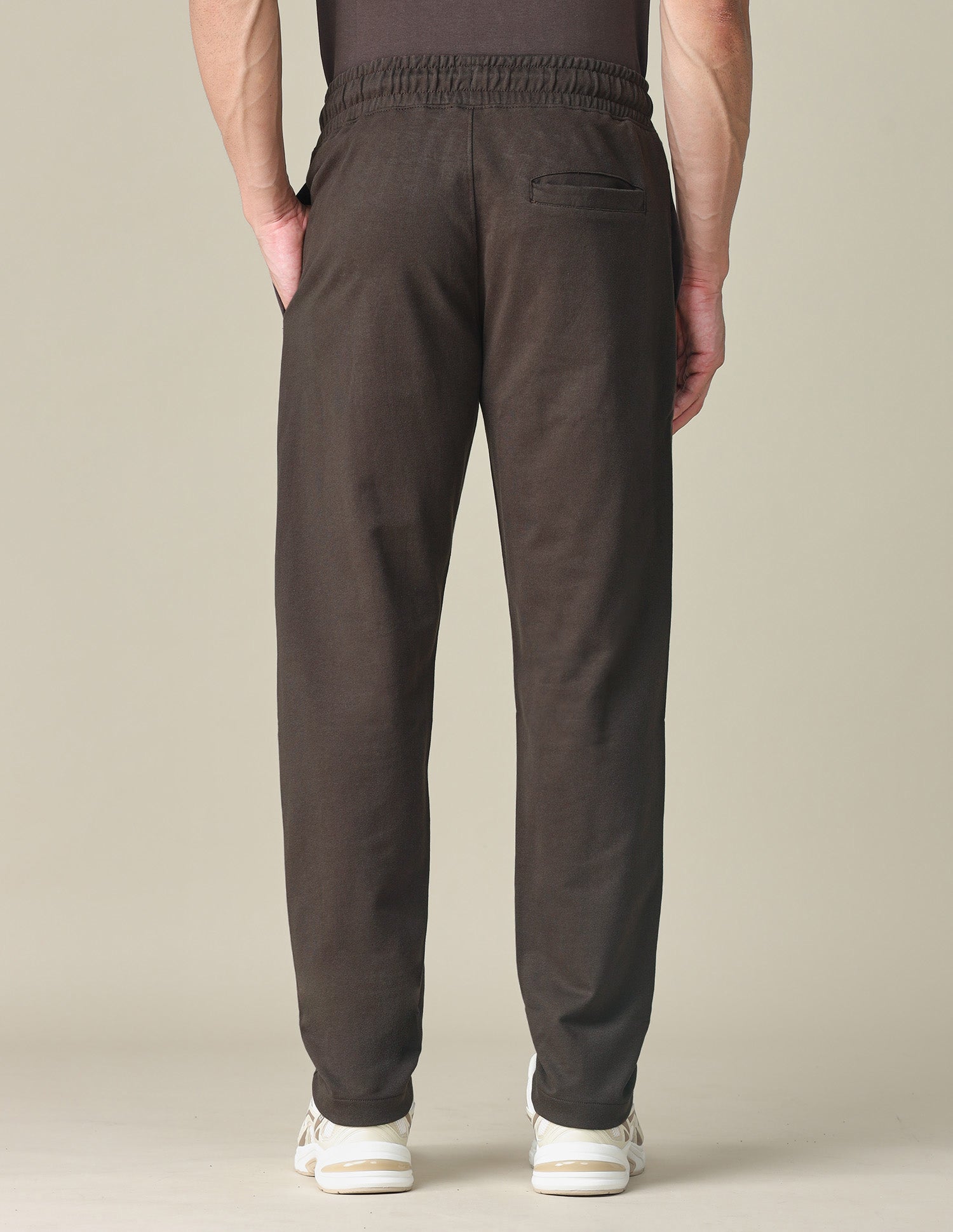 Brand Embossed Regular Fit Track Pants Brown - U.S. POLO ASSN. | Large