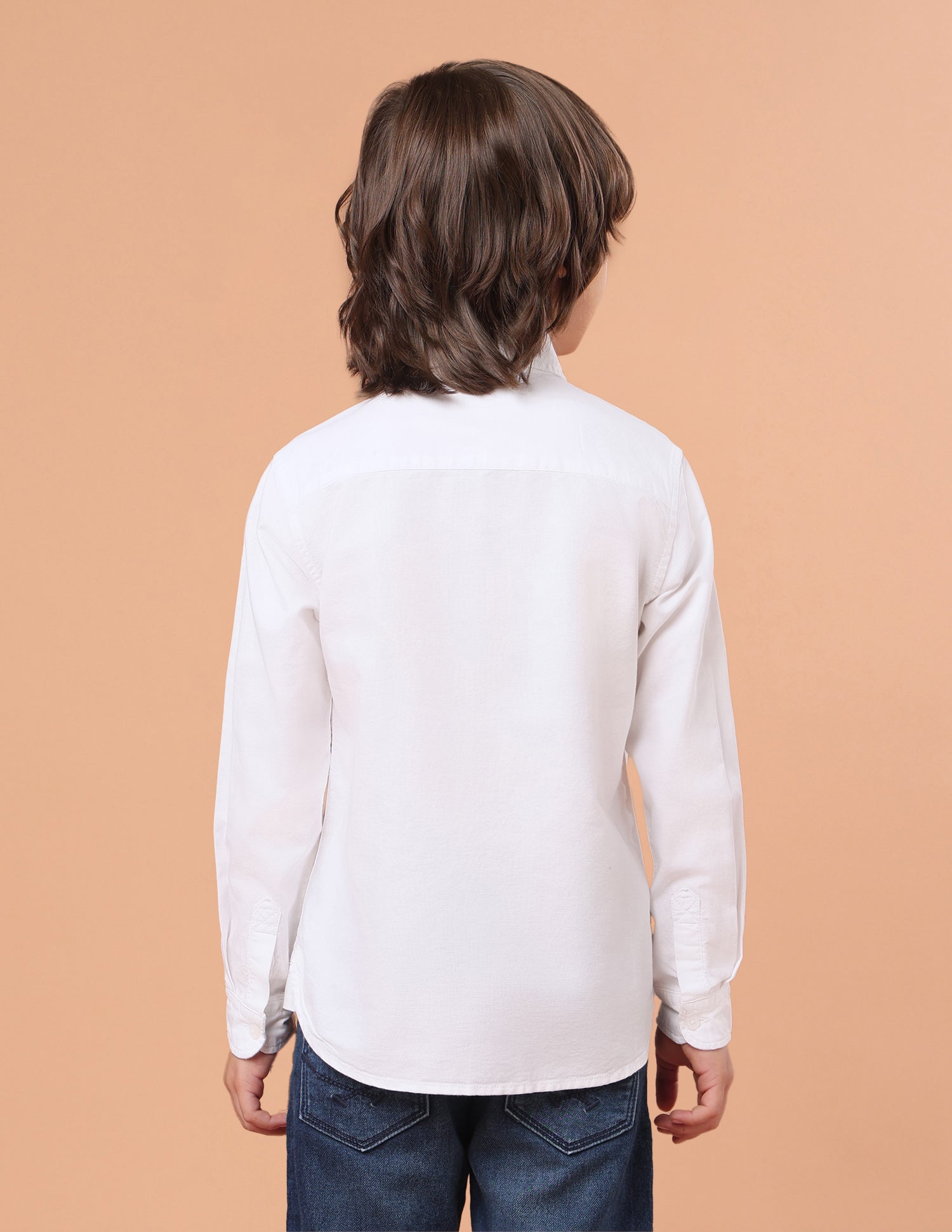 Colourblocked Twill Shirt White - U.S. Polo Assn. India | Large