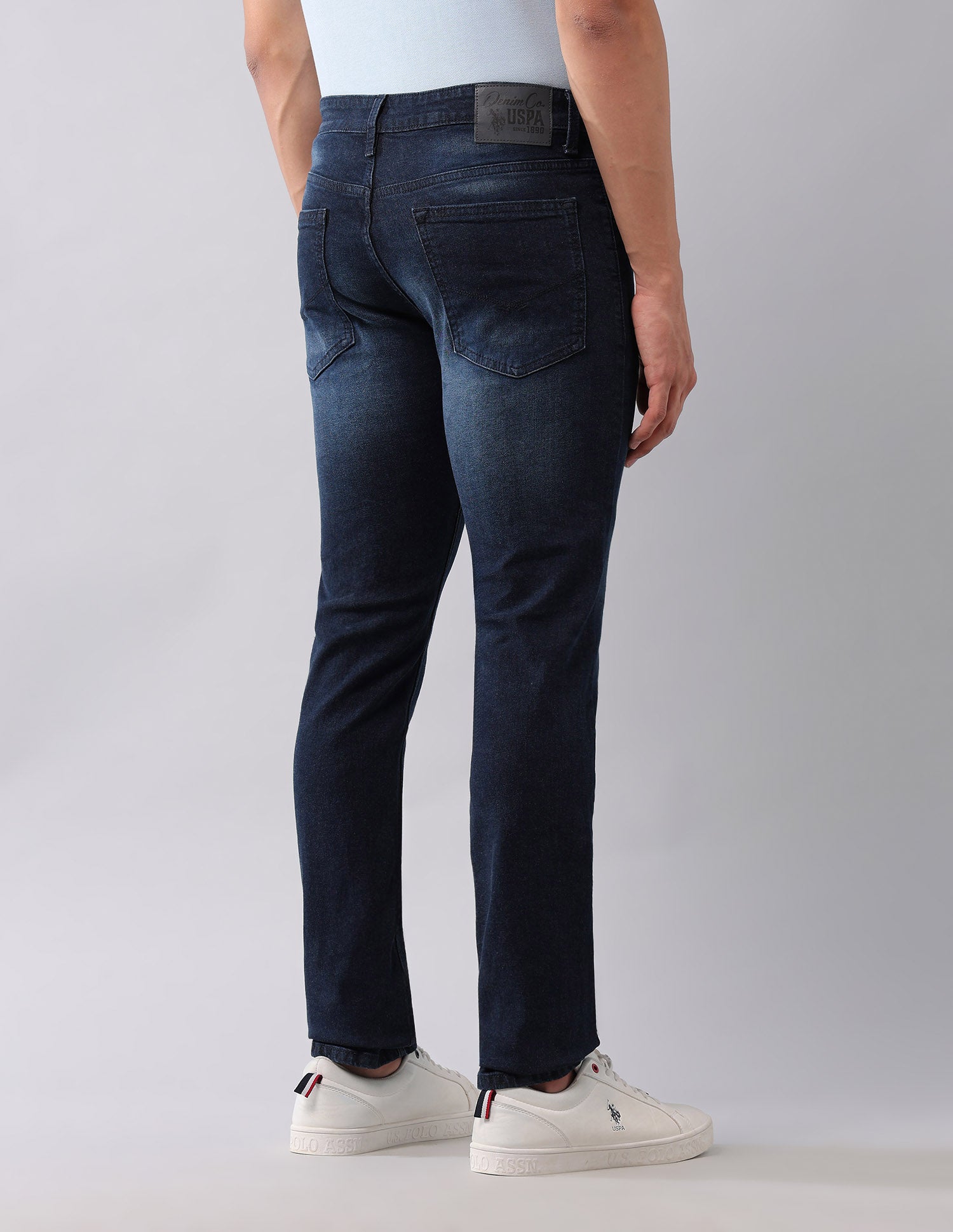 Regallo Skinny Fit Blue Jeans Dark Wash - U.S. Polo Assn. India | Large
