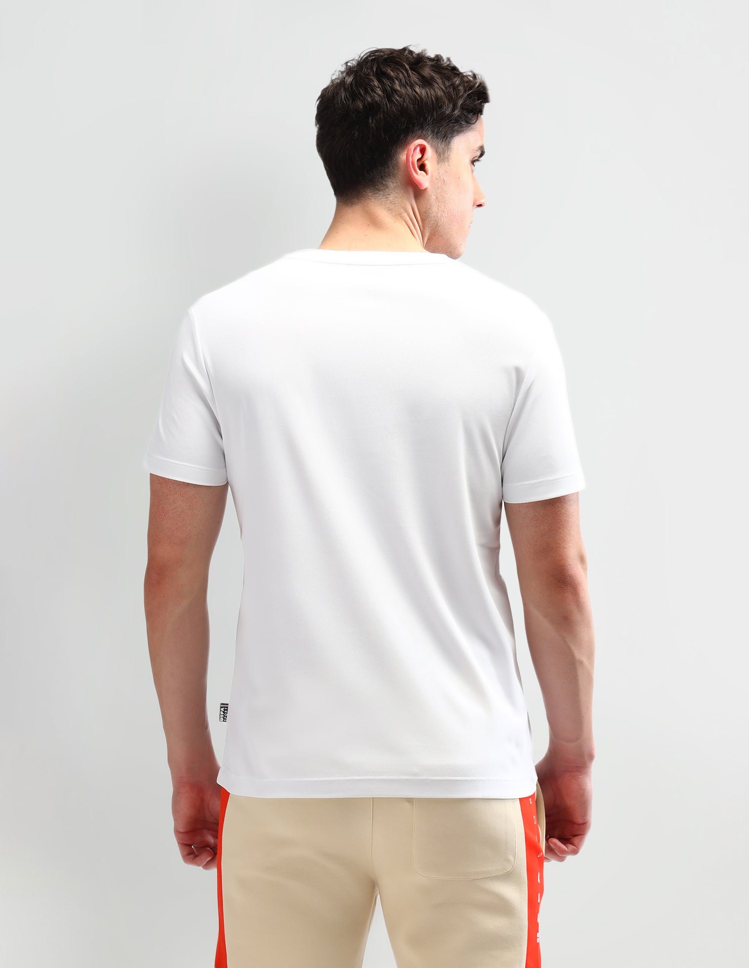 Brand Printed Slim Fit T-Shirt White - U.S. Polo Assn. India | Large