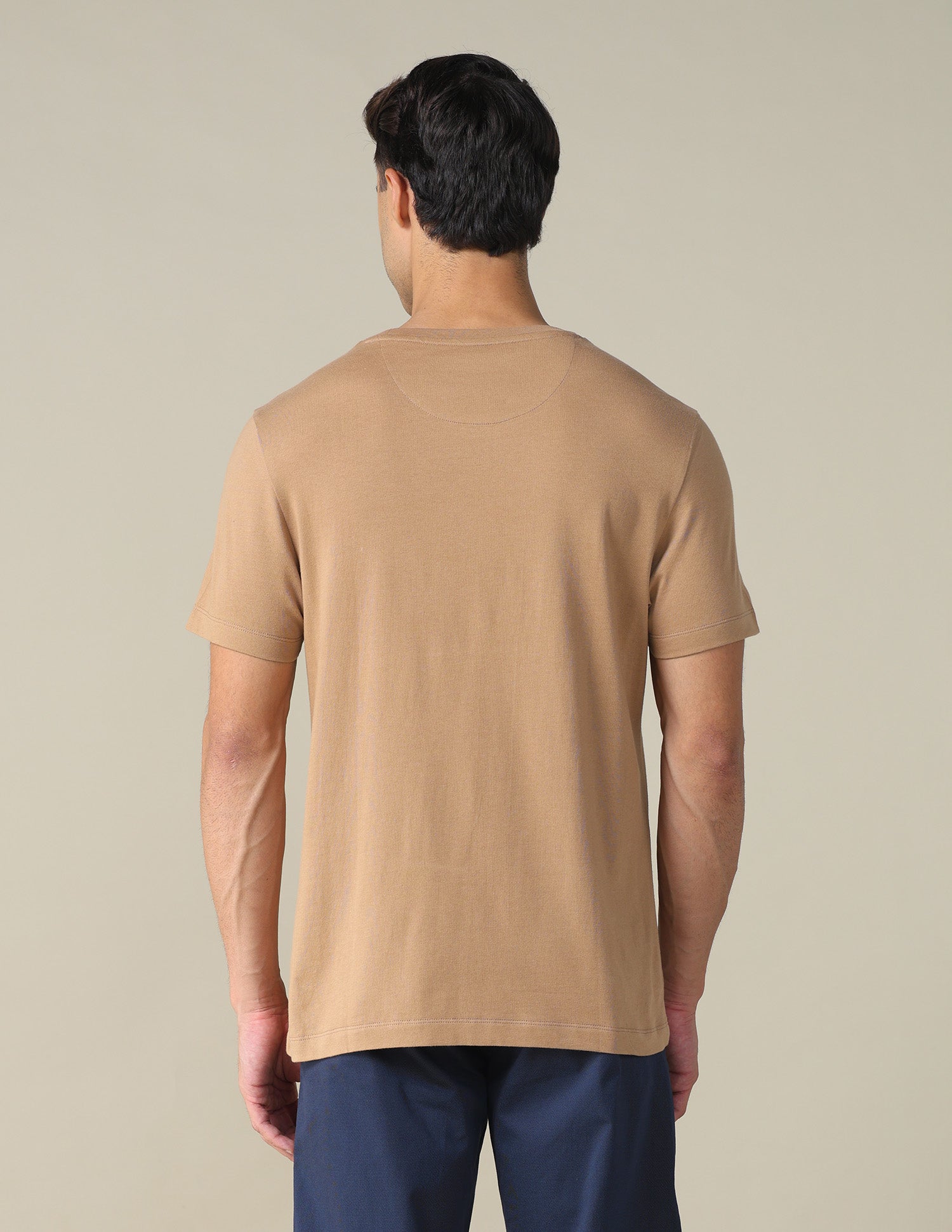 Brand Printed Regular Fit T-shirt Light Beige - U.S. POLO ASSN. | Large