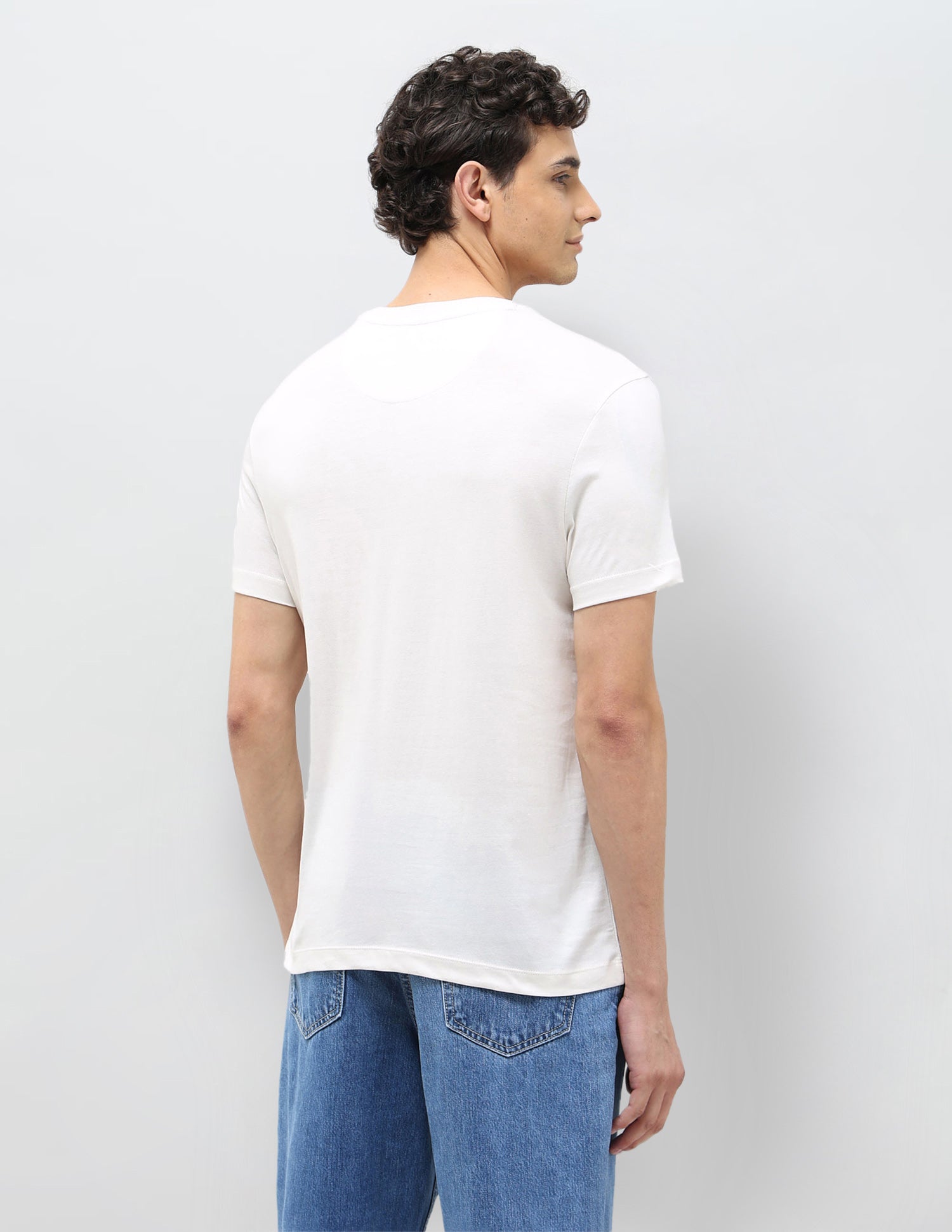 Graphic Printed Regular Fit T-shirt Ivory - U.S. POLO ASSN. | Large