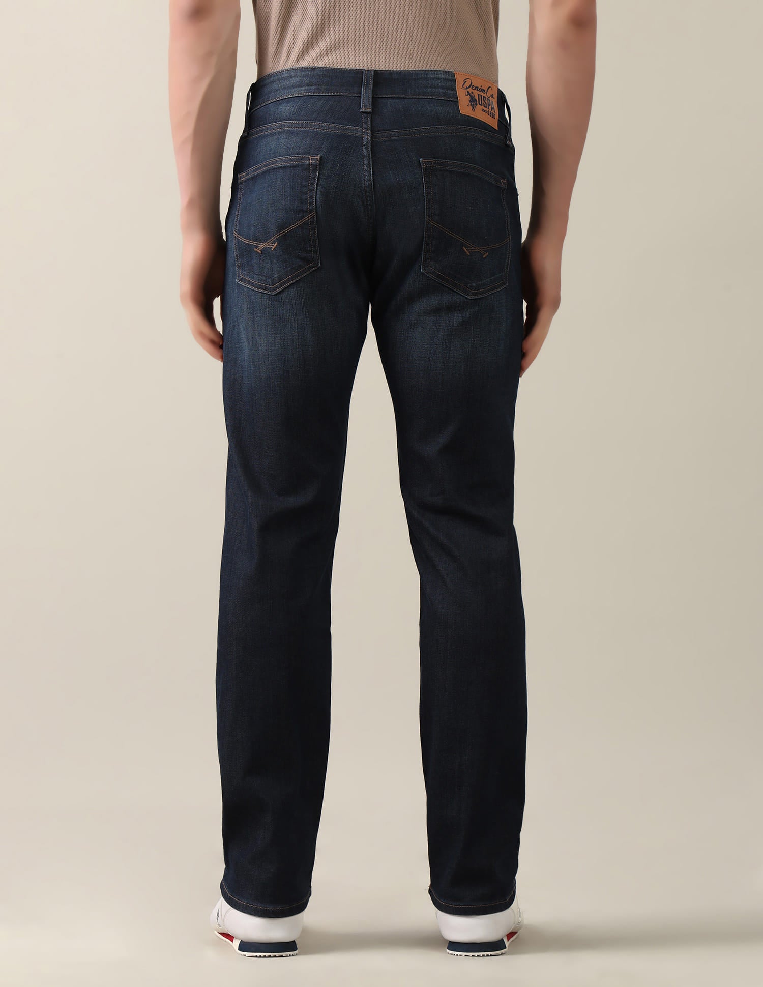Mason Regular Straight Fit Blue Jeans Blue - U.S. Polo Assn. India | Large