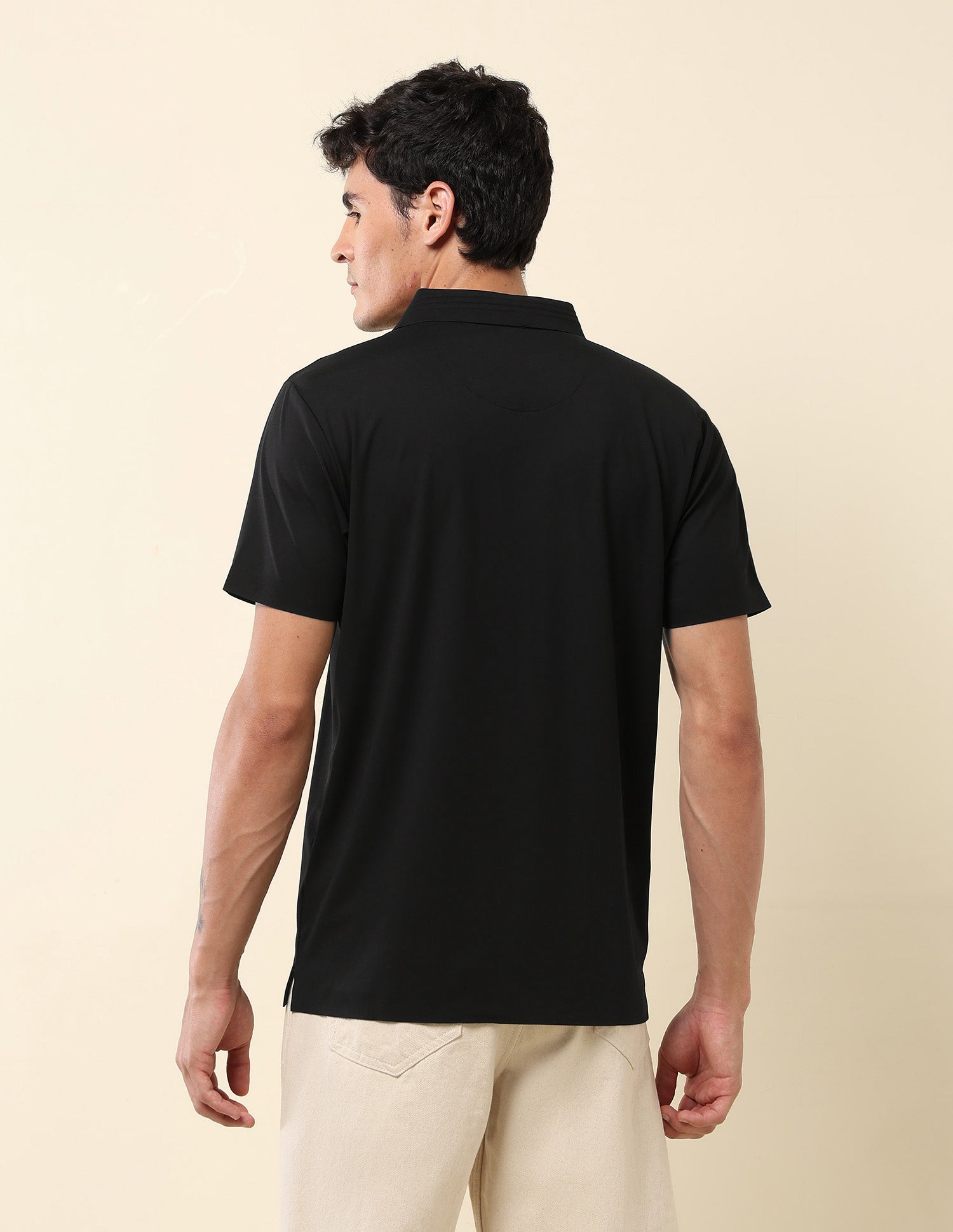 Slim Fit Gentlemans Club Polo Shirt Black - U.S. Polo Assn. India | Large