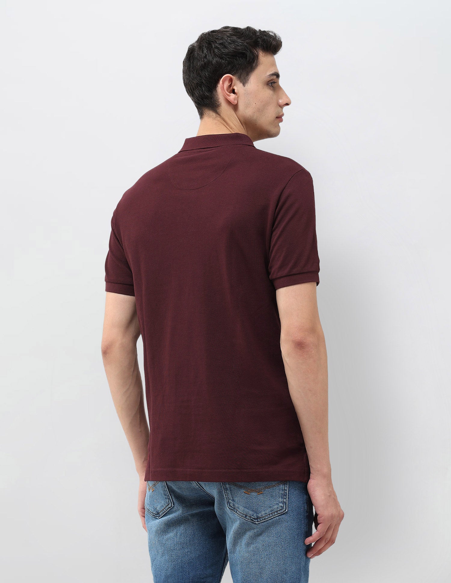 Solid Muscle Fit Polo Shirt Wine - U.S. POLO ASSN. | Large