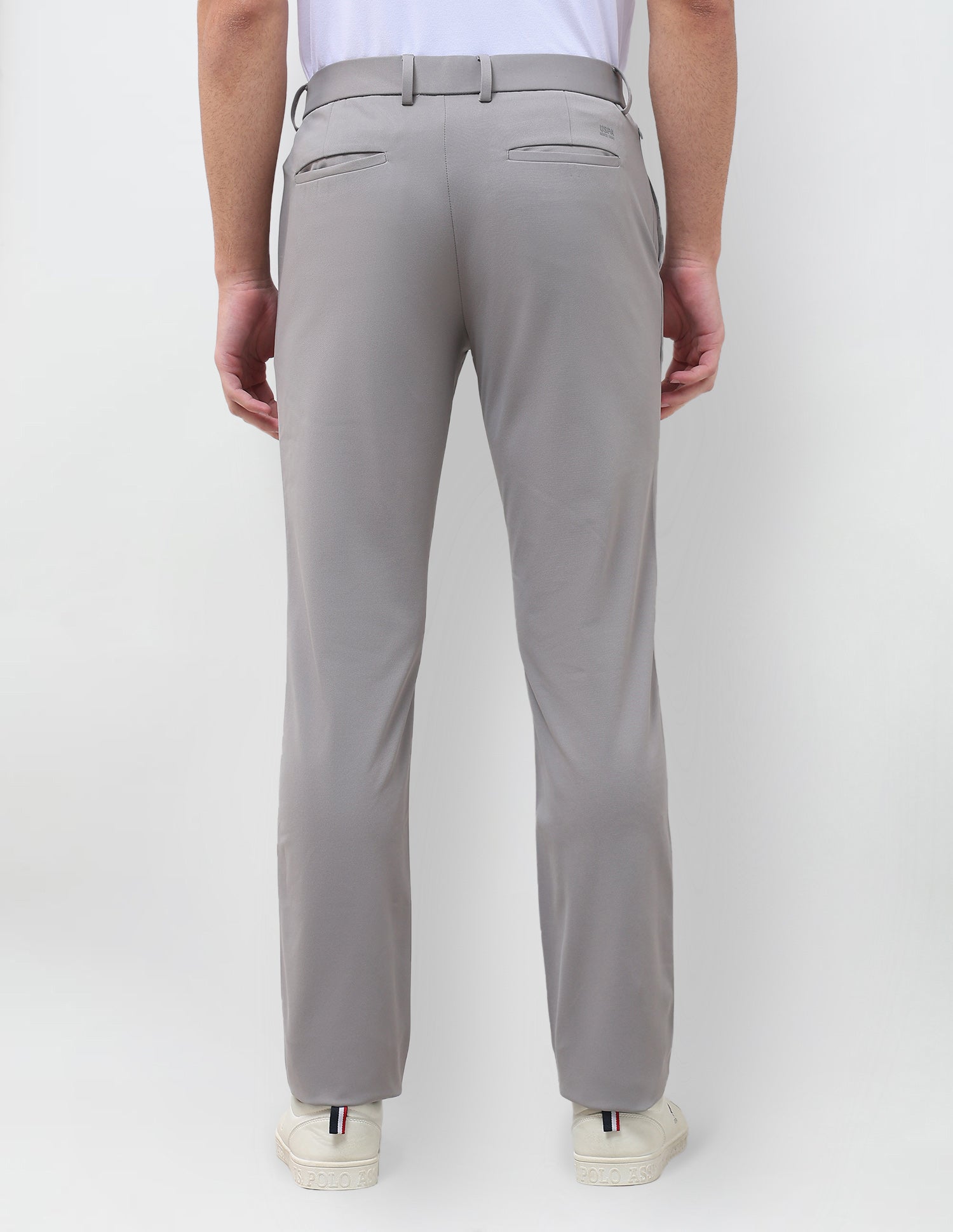 Knitted Denver Slim Fit Trousers Grey - U.S. Polo Assn. India | Large