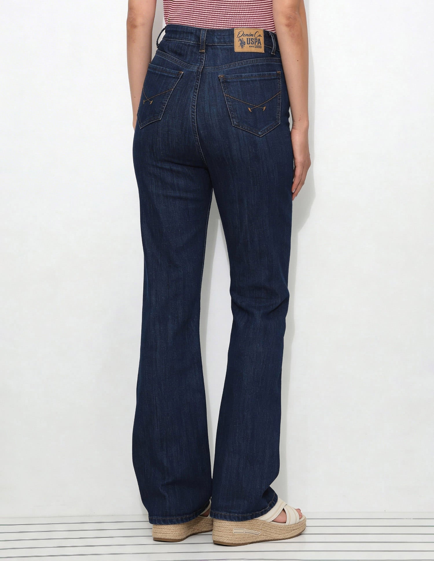 Ultra-High Rise Bootcut Jeans Blue - U.S. Polo Assn. India | Large