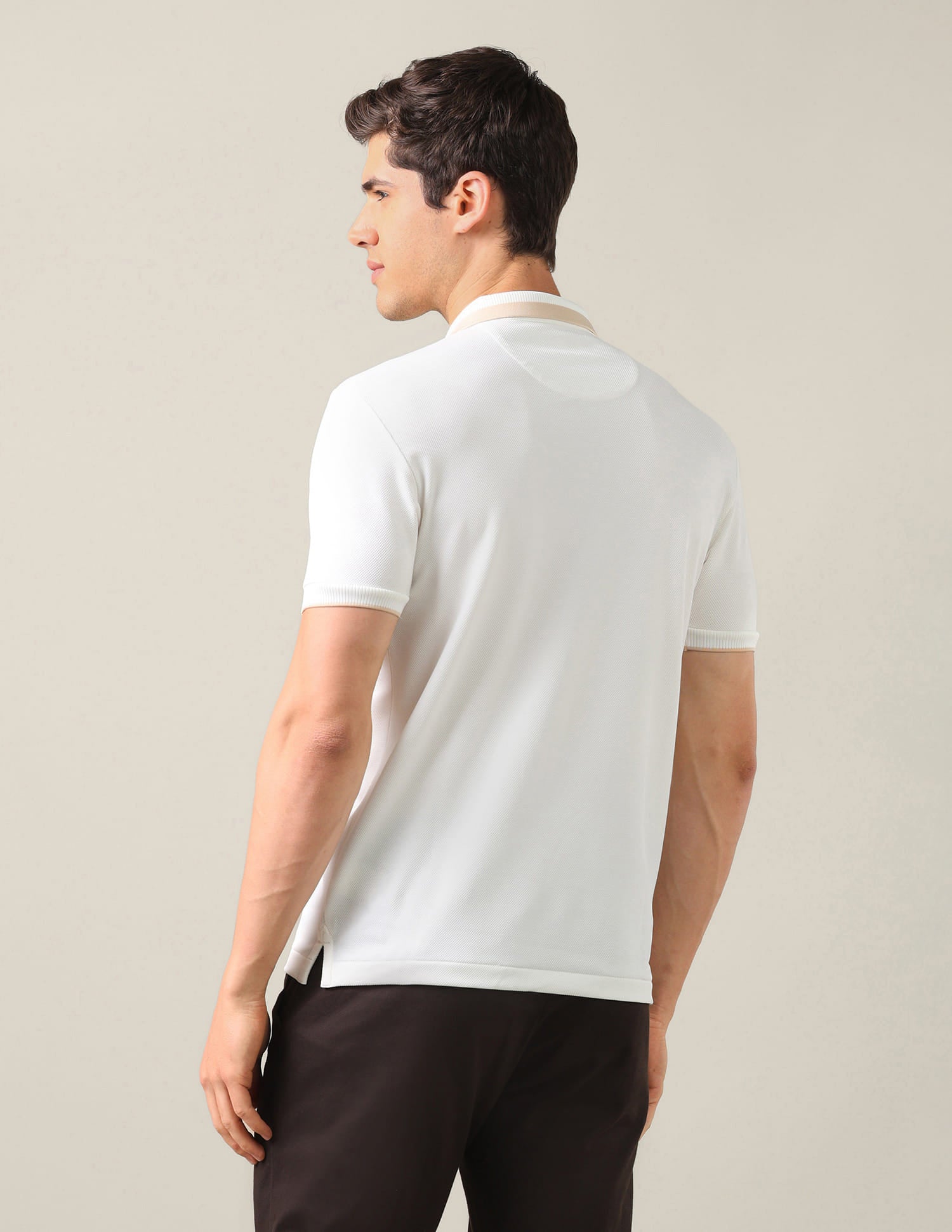 Solid Slim Fit Polo Shirt White - U.S. Polo Assn. India | Large