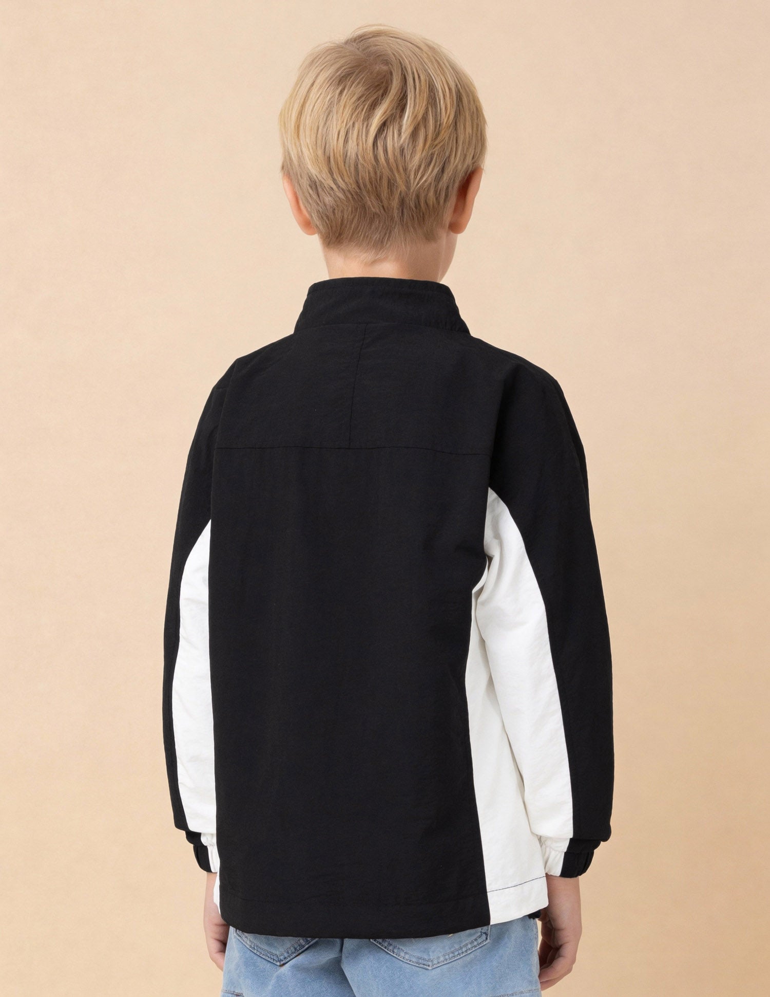 Boys Regular Fit Monochrome Jacket Black - U.S. Polo Assn. India | Large