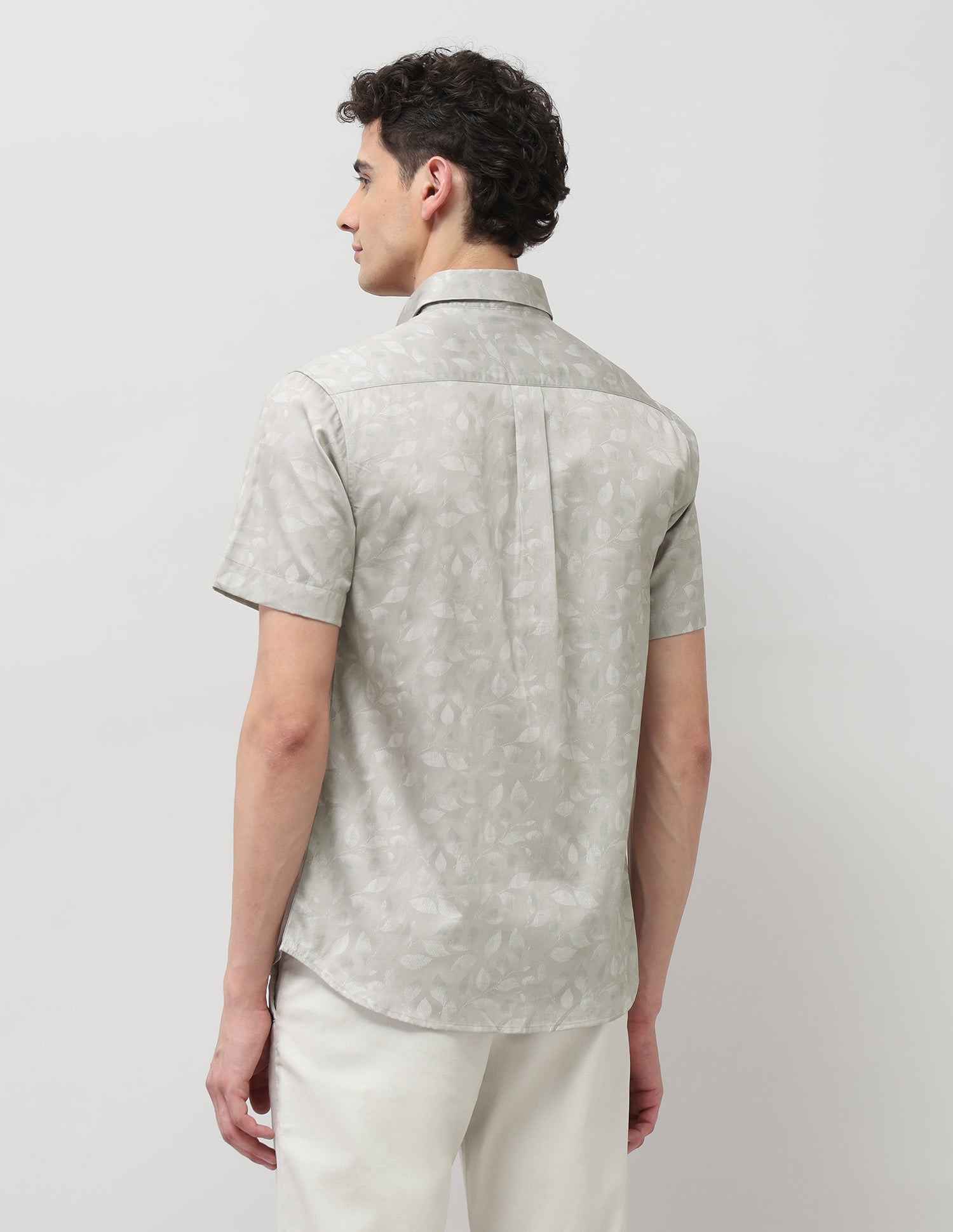 Tailored Fit Satin Shirt Beige - U.S. POLO ASSN. | Large