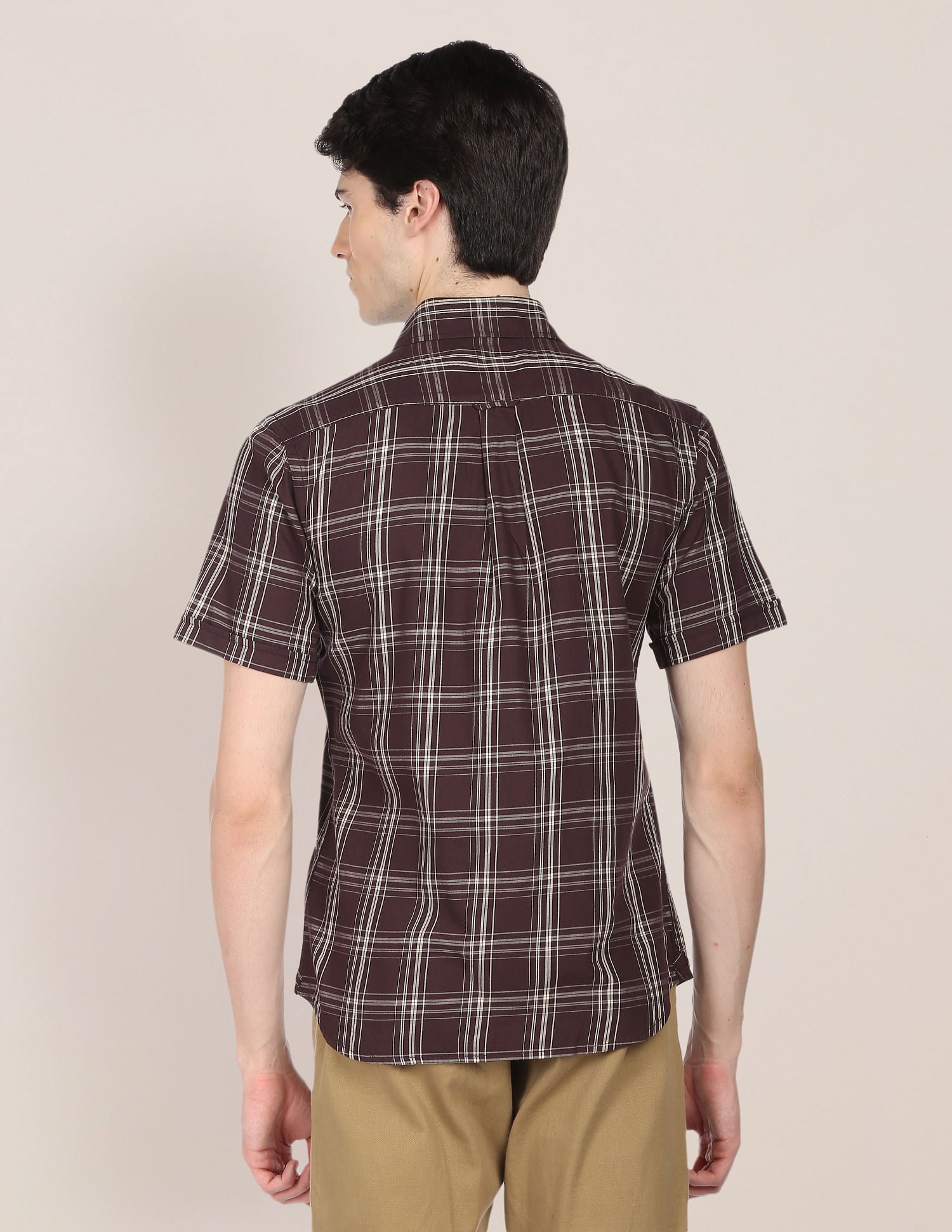 Plaid Check Twill Casual Shirt Brown - U.S. Polo Assn. India | Large