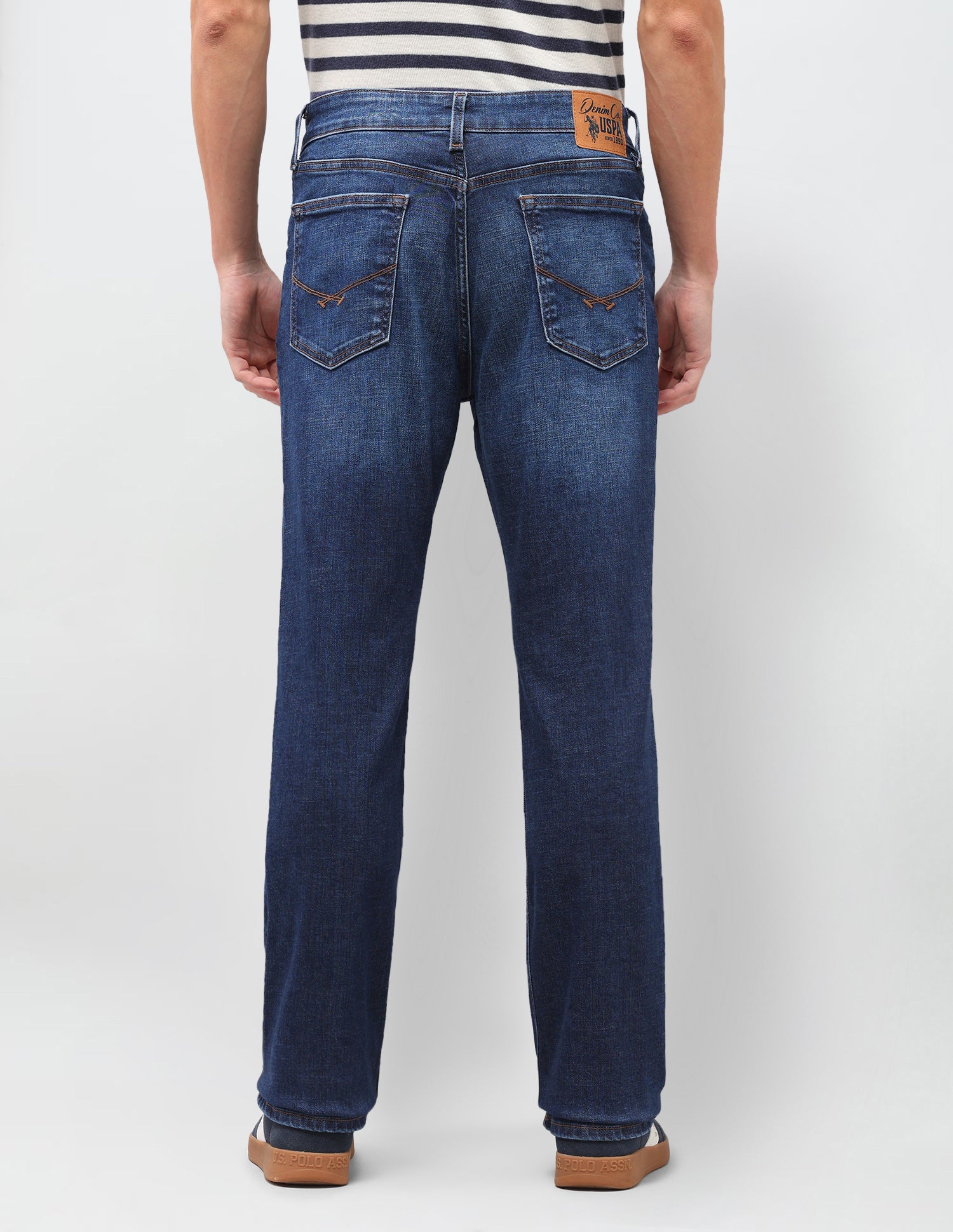 Connor Bootcut Fit Blue Jeans Dark Blue - U.S. Polo Assn. India | Large
