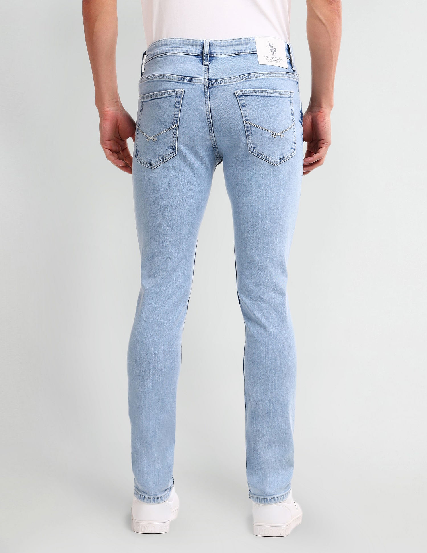 Brandon Slim Tapered Blue Jeans Blue - U.S. Polo Assn. India | Large
