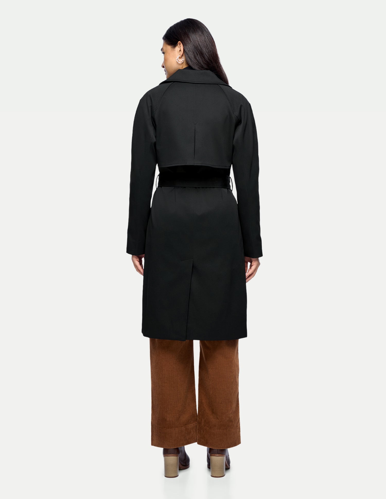 Double Breasted Trench Coat Black - U.S. Polo Assn. India | Large