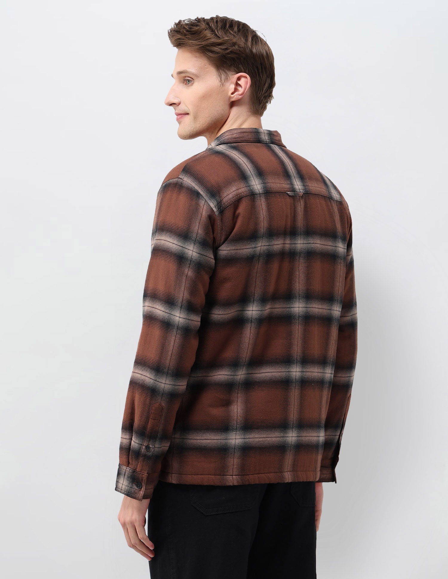 Tartan Checked Loose Fit Shirt Brown - U.S. Polo Assn. India | Large