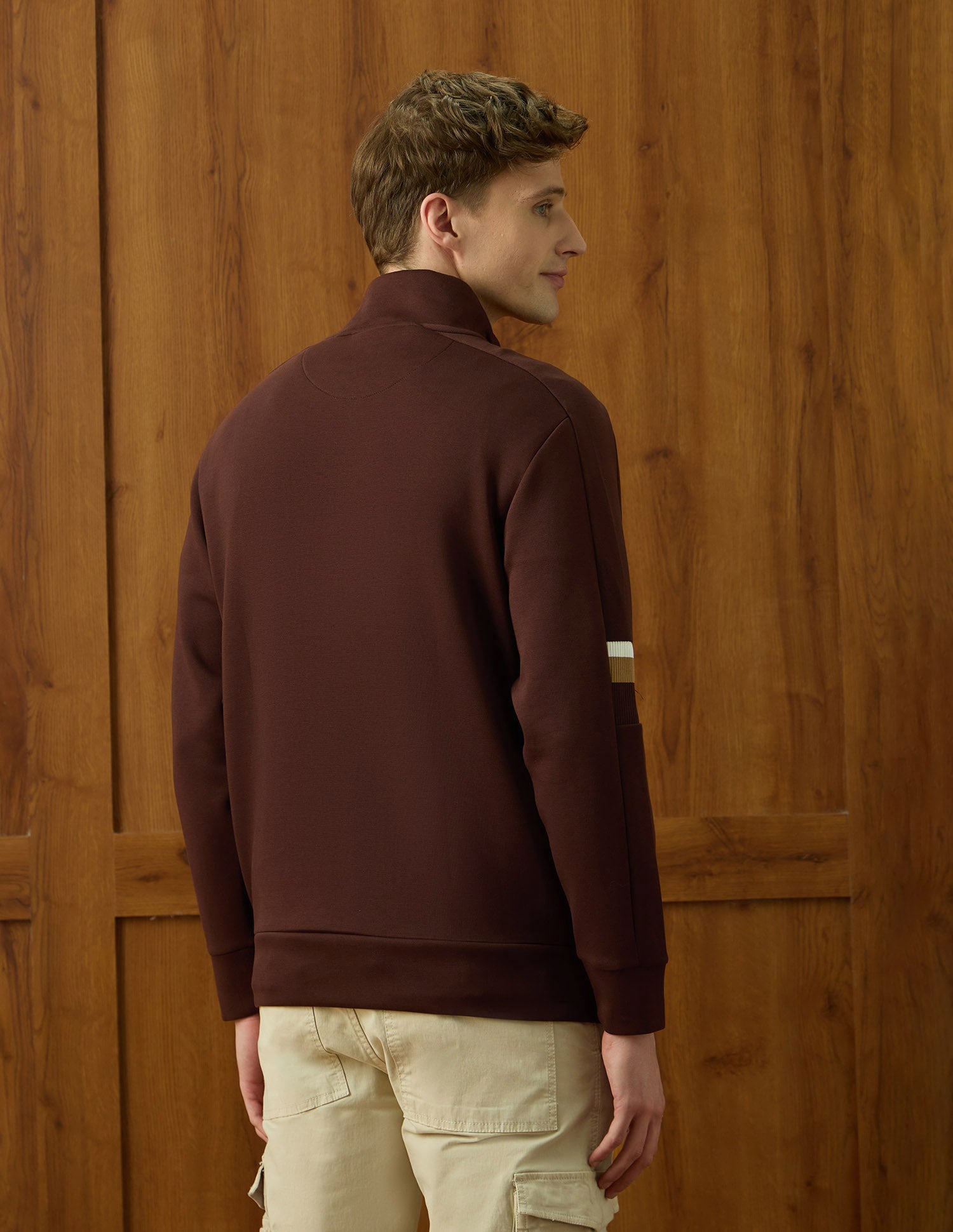 Brand Embossed Varsity Theatre Sweatshirt Dark Brown - U.S. POLO ASSN. | Large