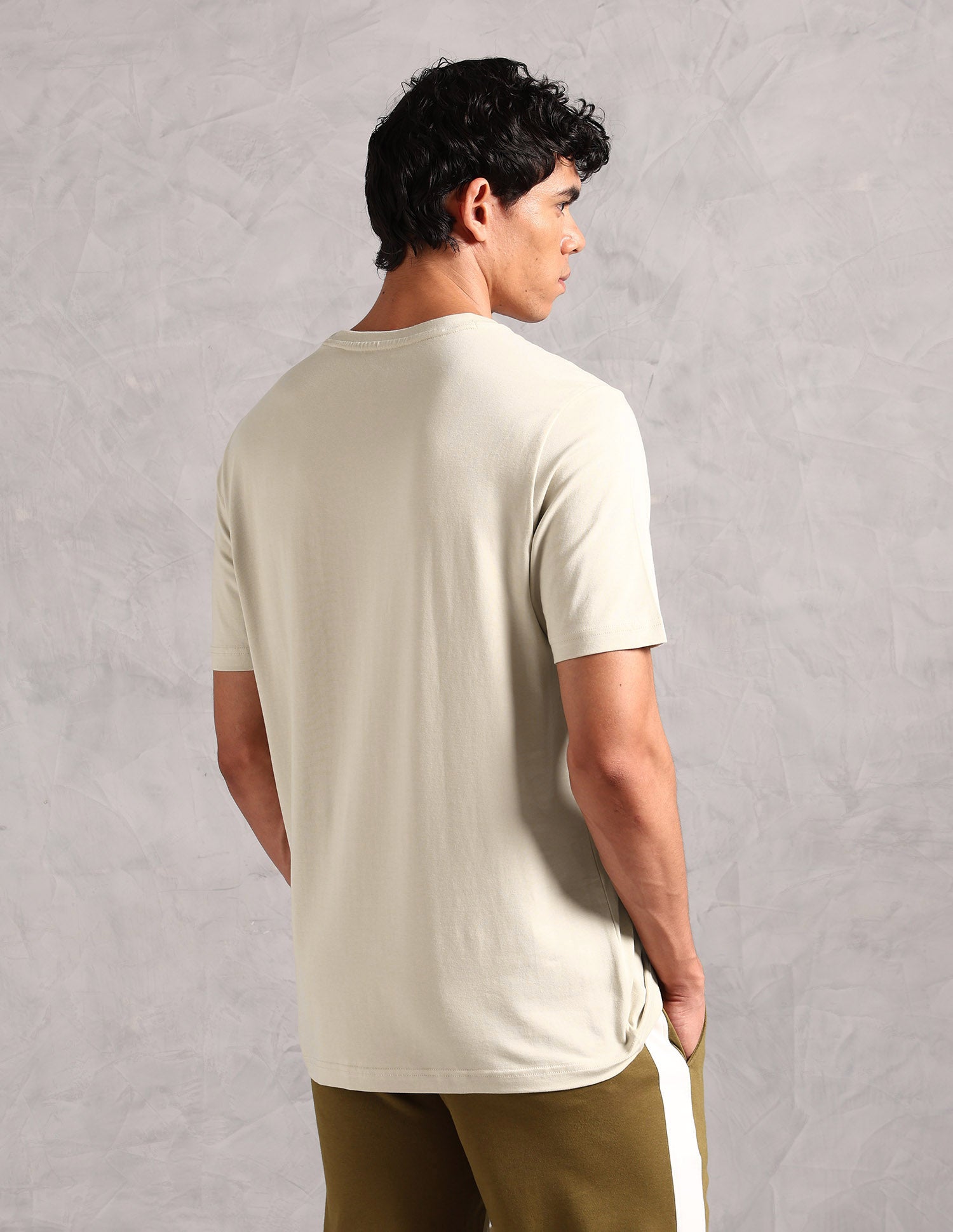 Comfort Fit Pure Cotton OEE12 Lounge T-Shirt - Pack Of 1 Peyote - U.S. POLO ASSN. | Large