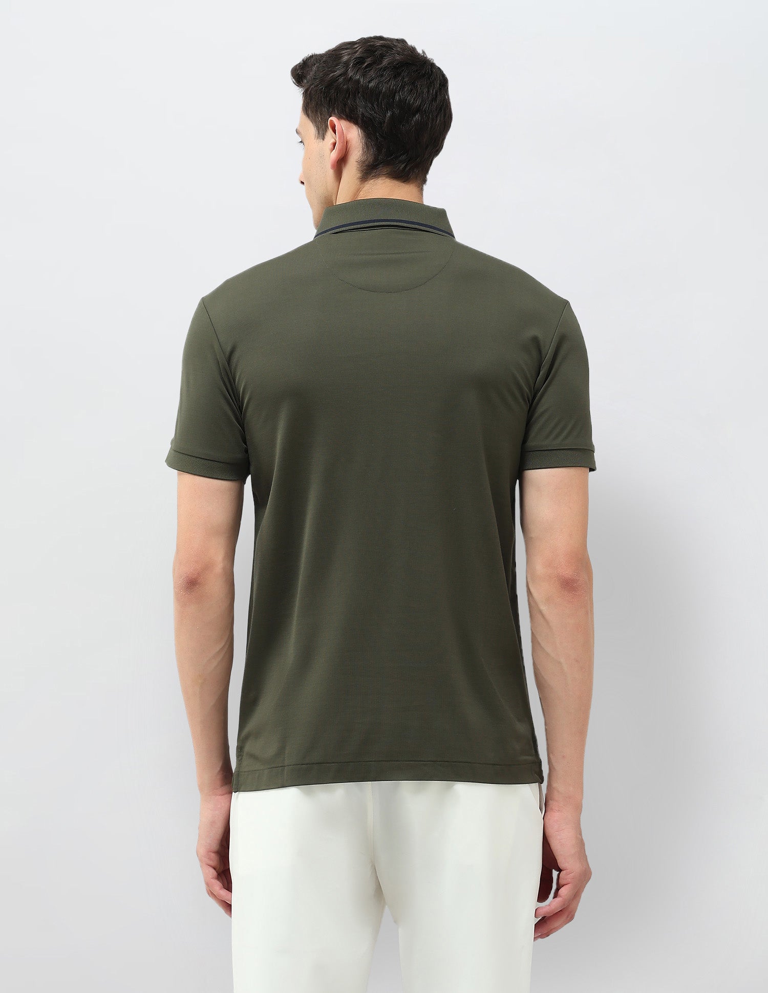 Solid Regular Fit Polo Shirt Olive - U.S. POLO ASSN. | Large