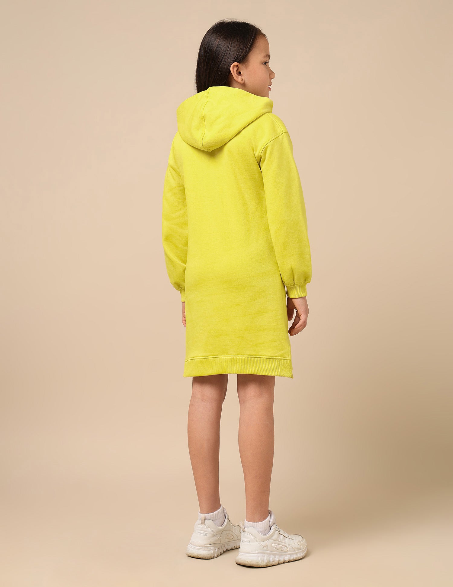 Girls Hooded Sweat Dress Lime - U.S. POLO ASSN. | Large