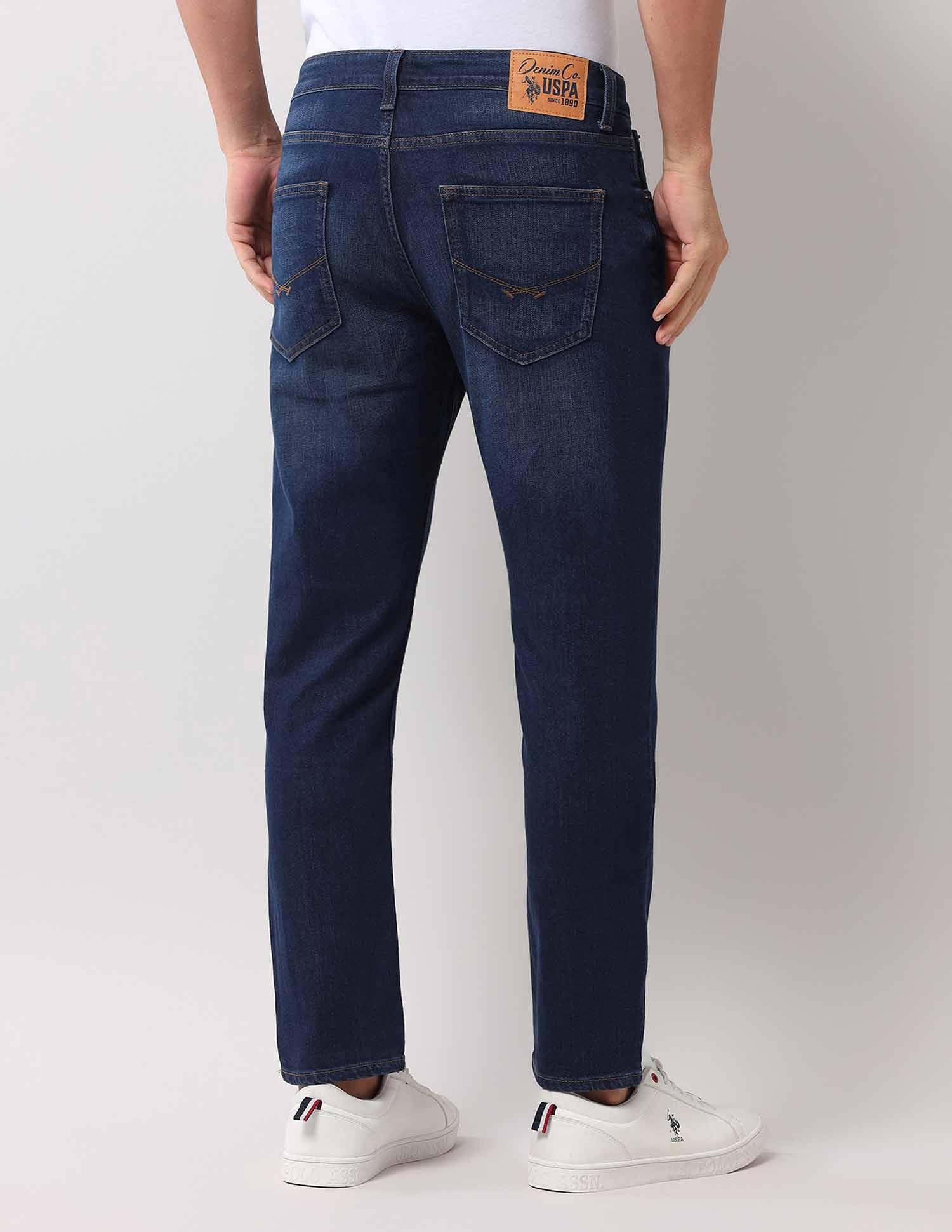 Cole Comfort Cropped Blue Jeans Dark Wash - U.S. Polo Assn. India | Large