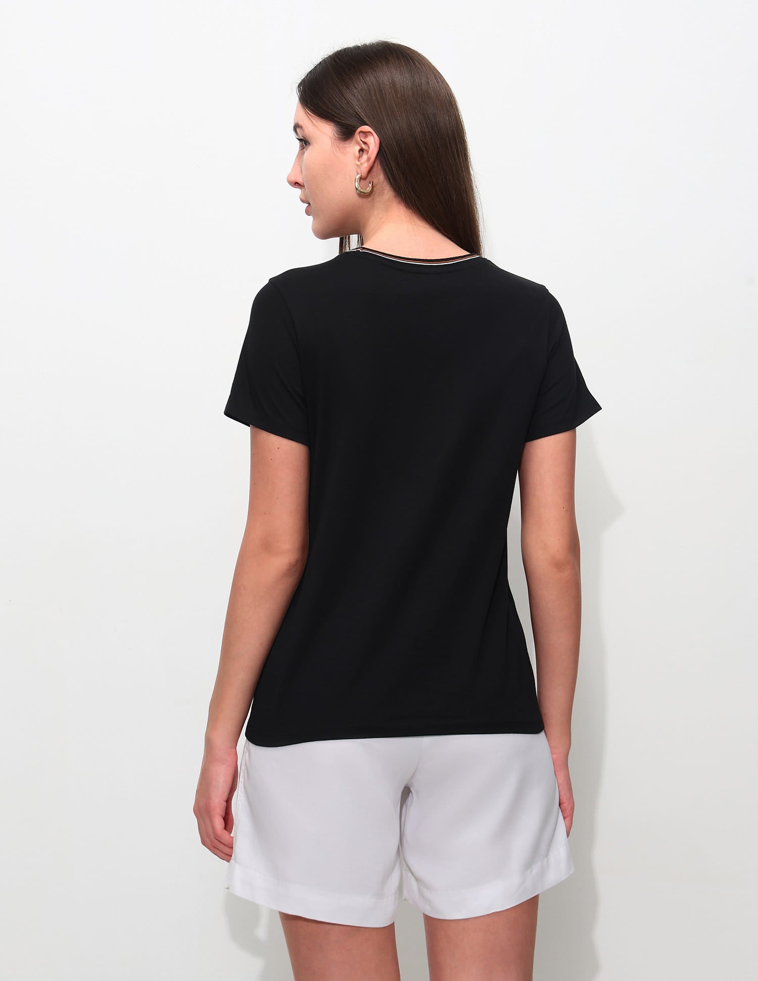 Regular Fit Brand Printed T-Shirt Black - U.S. Polo Assn. India | Large