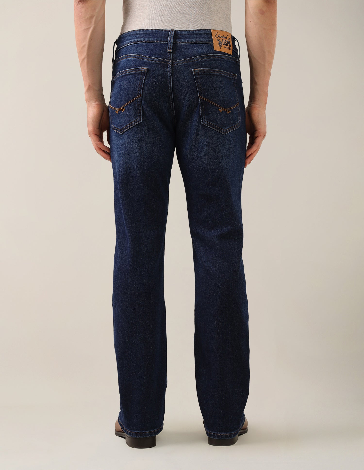 Connor Bootcut Fit Blue Jeans Dark Blue - U.S. Polo Assn. India | Large