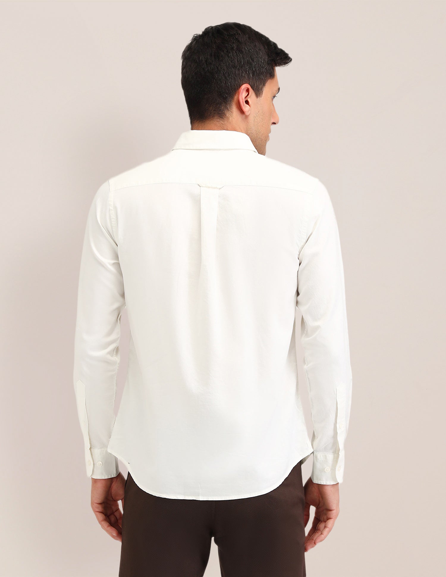 Horizontal Striped Regular Fit Shirt Beige - U.S. POLO ASSN. | Large